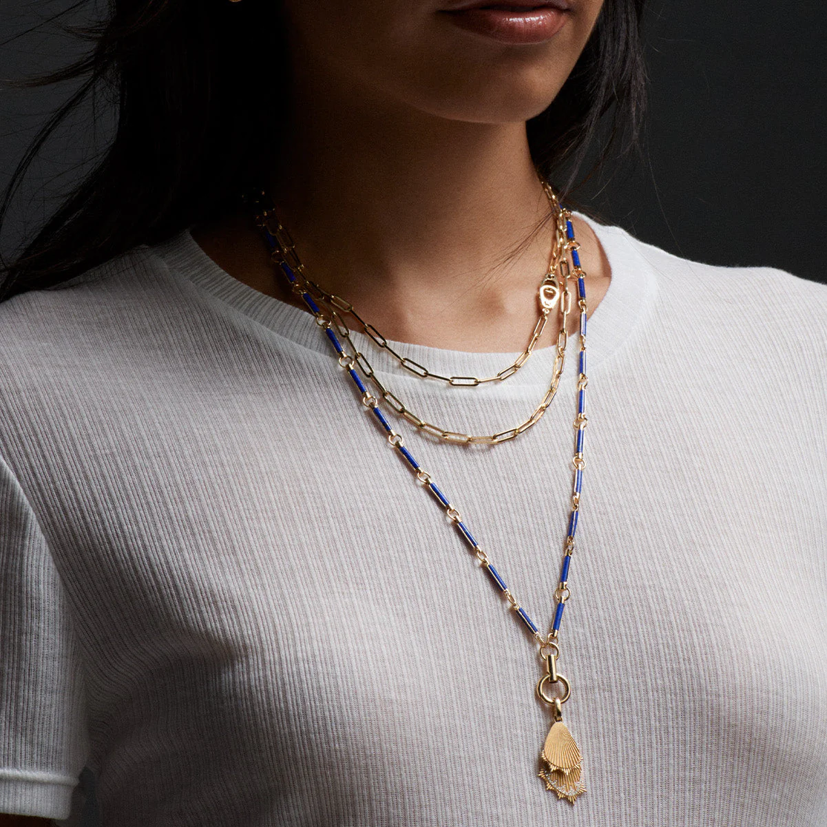 Clip | Medium Clip Chain with Pavé Sister Hooks | Diamonds, Yellow Gold - Image 5