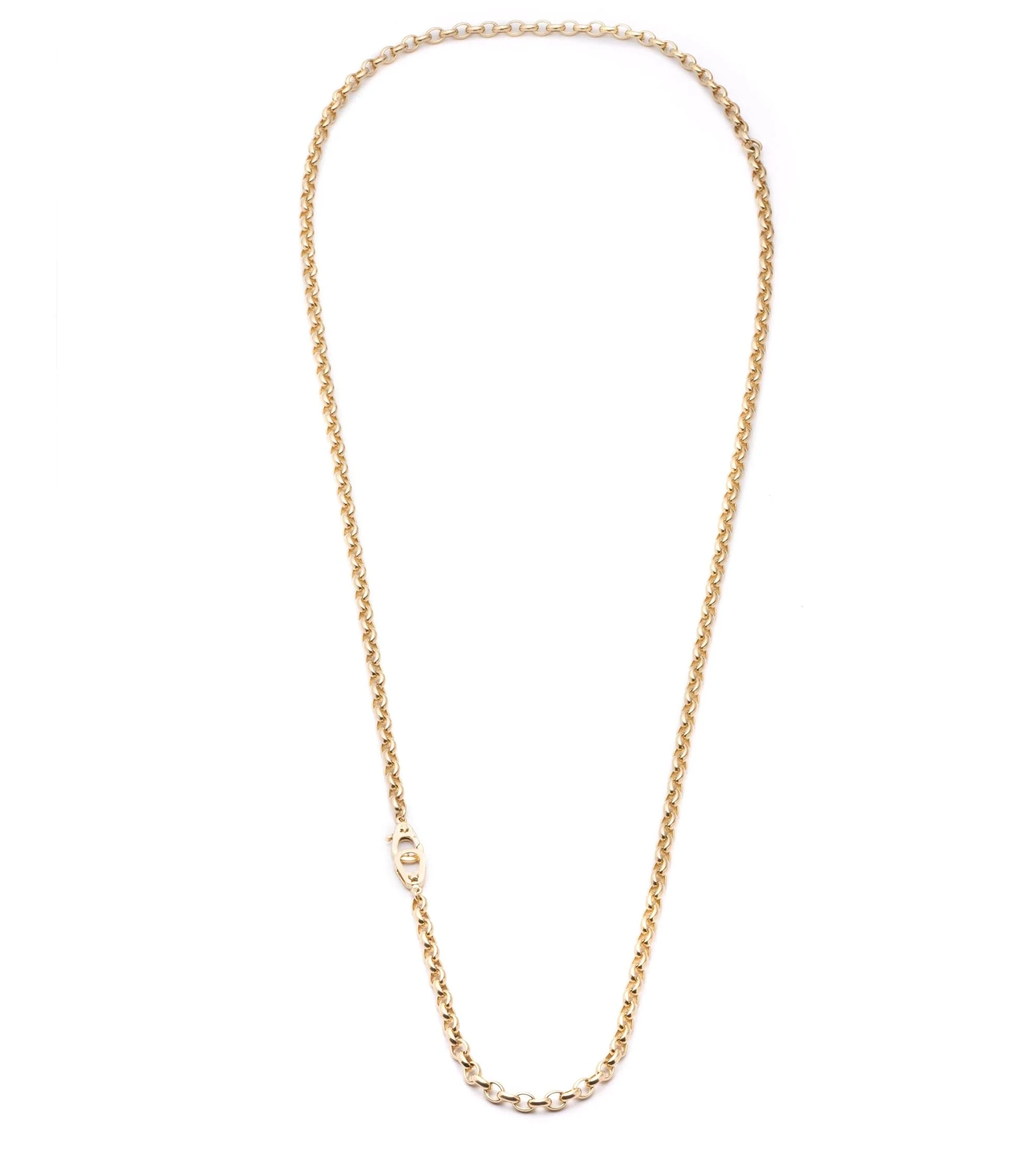 Belcher | Heavy Belcher Chain with Pavé Sister Hooks | Diamonds, Yellow Gold - Image 3