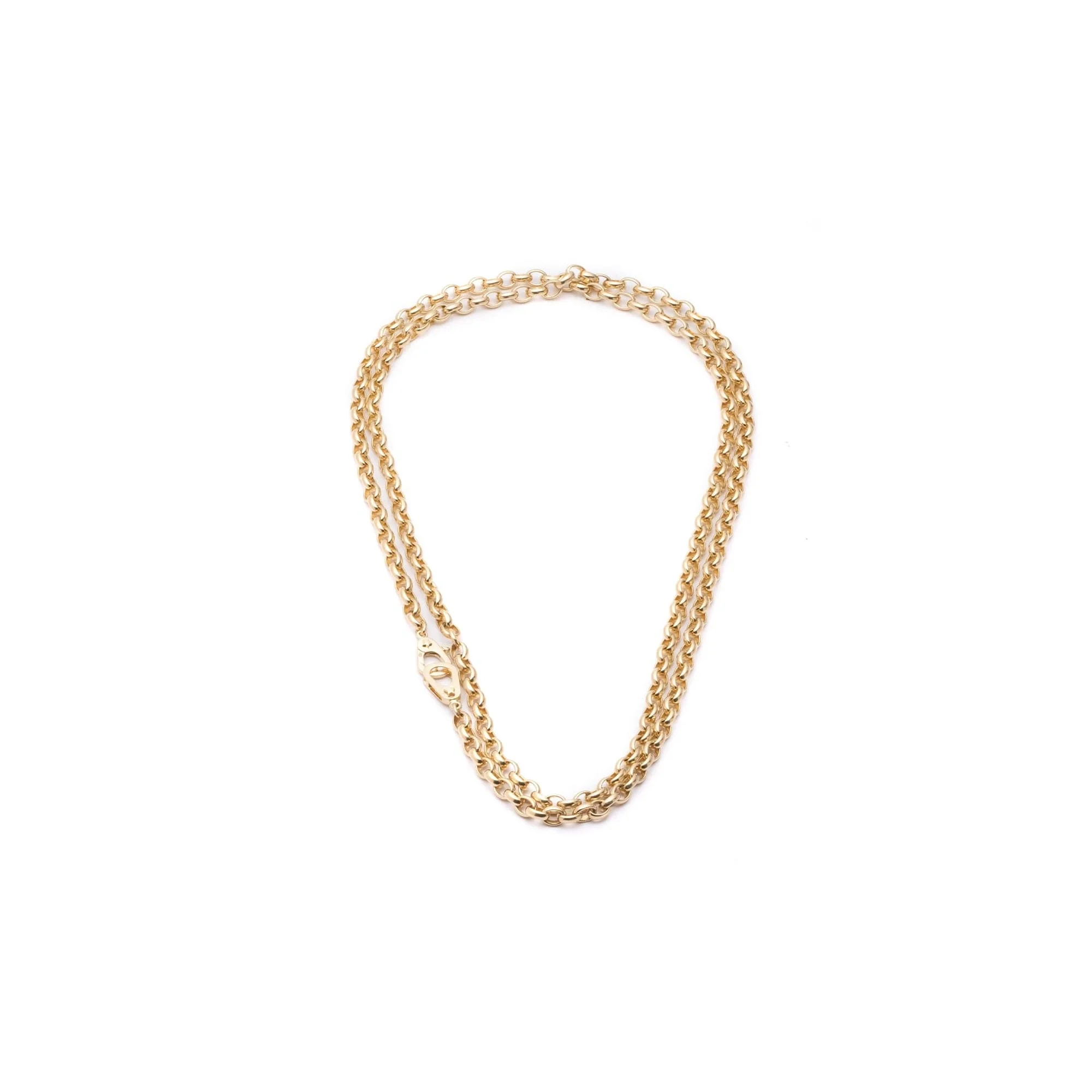 Belcher | Heavy Belcher Chain with Pavé Sister Hooks | Diamonds, Yellow Gold - Image 4