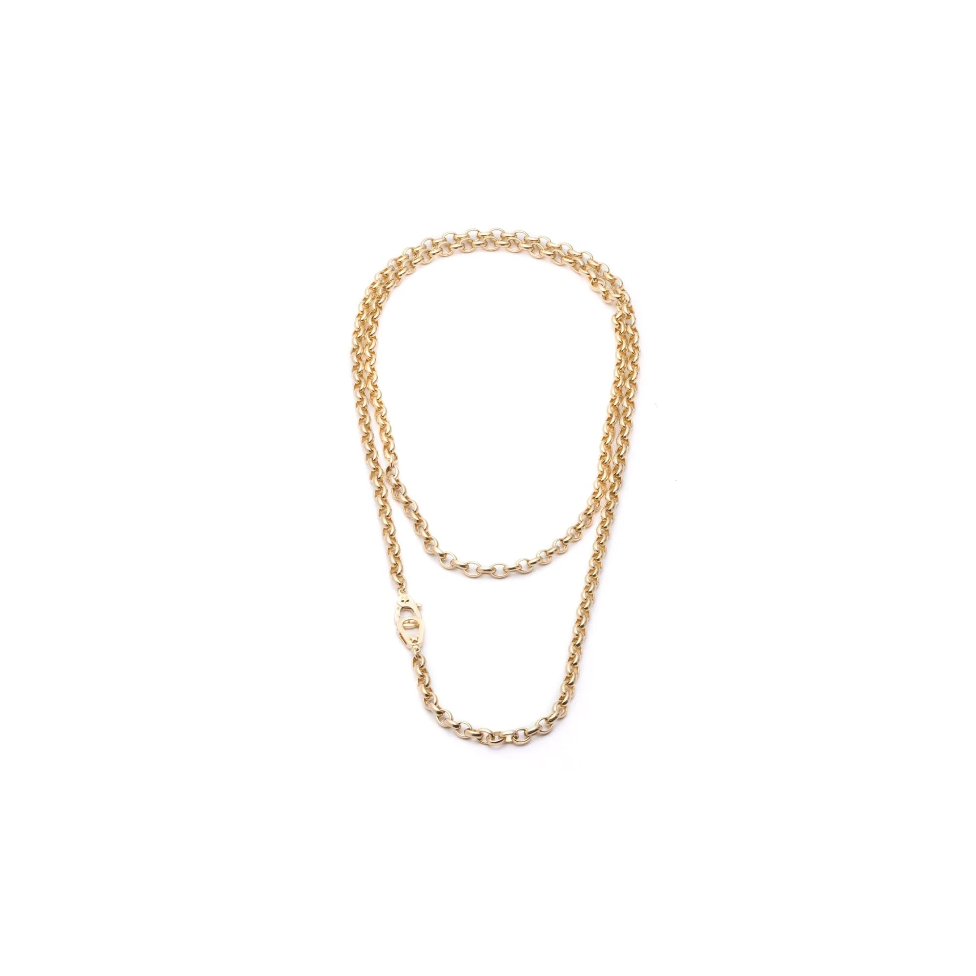 Belcher | Heavy Belcher Chain with Pavé Sister Hooks | Diamonds, Yellow Gold - Image 5