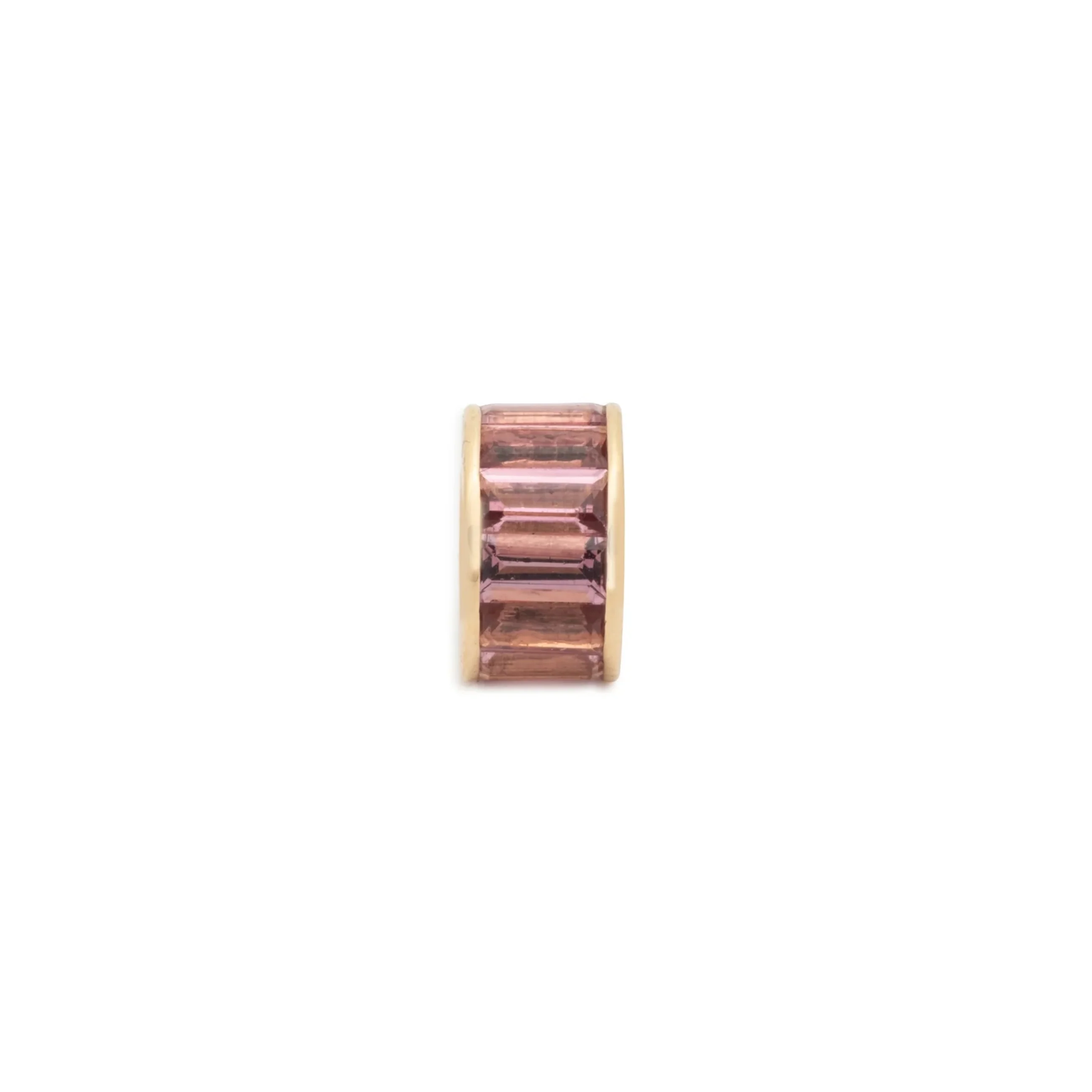 True Love | Baguette Heart Beat | Pink Tourmaline, Yellow Gold - Image 3