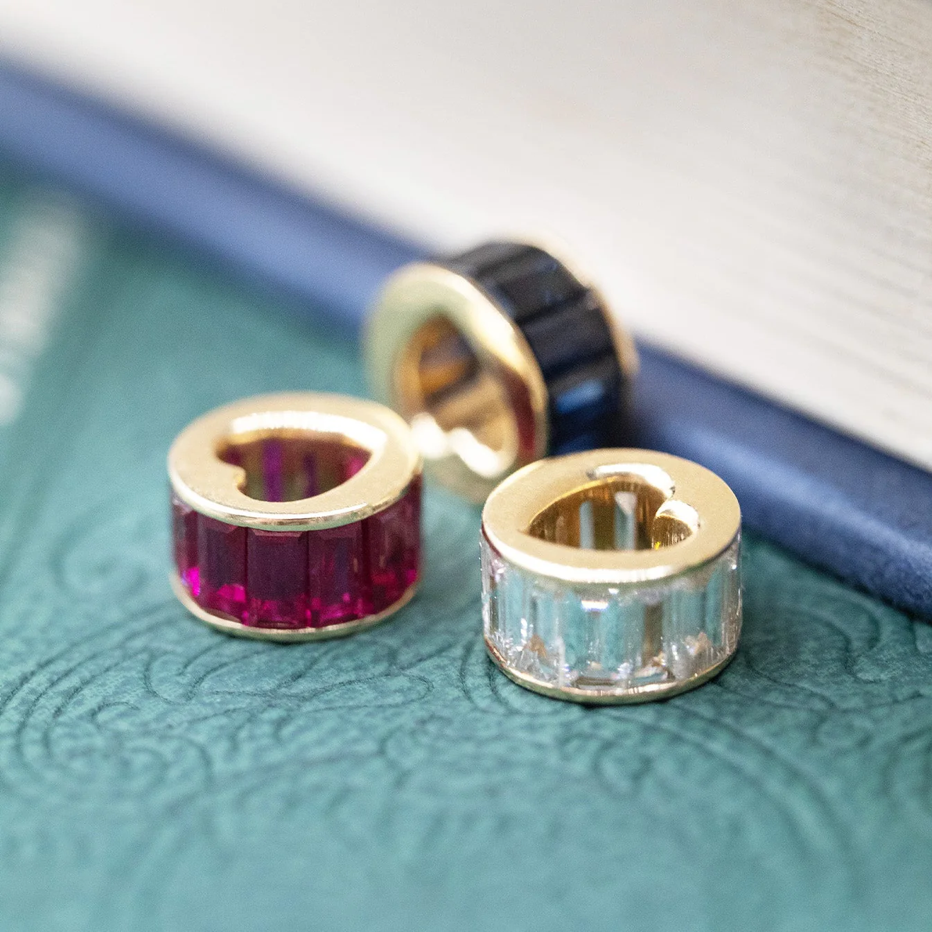 True Love | Baguette Heart Beat | Ruby, Yellow Gold - Image 2
