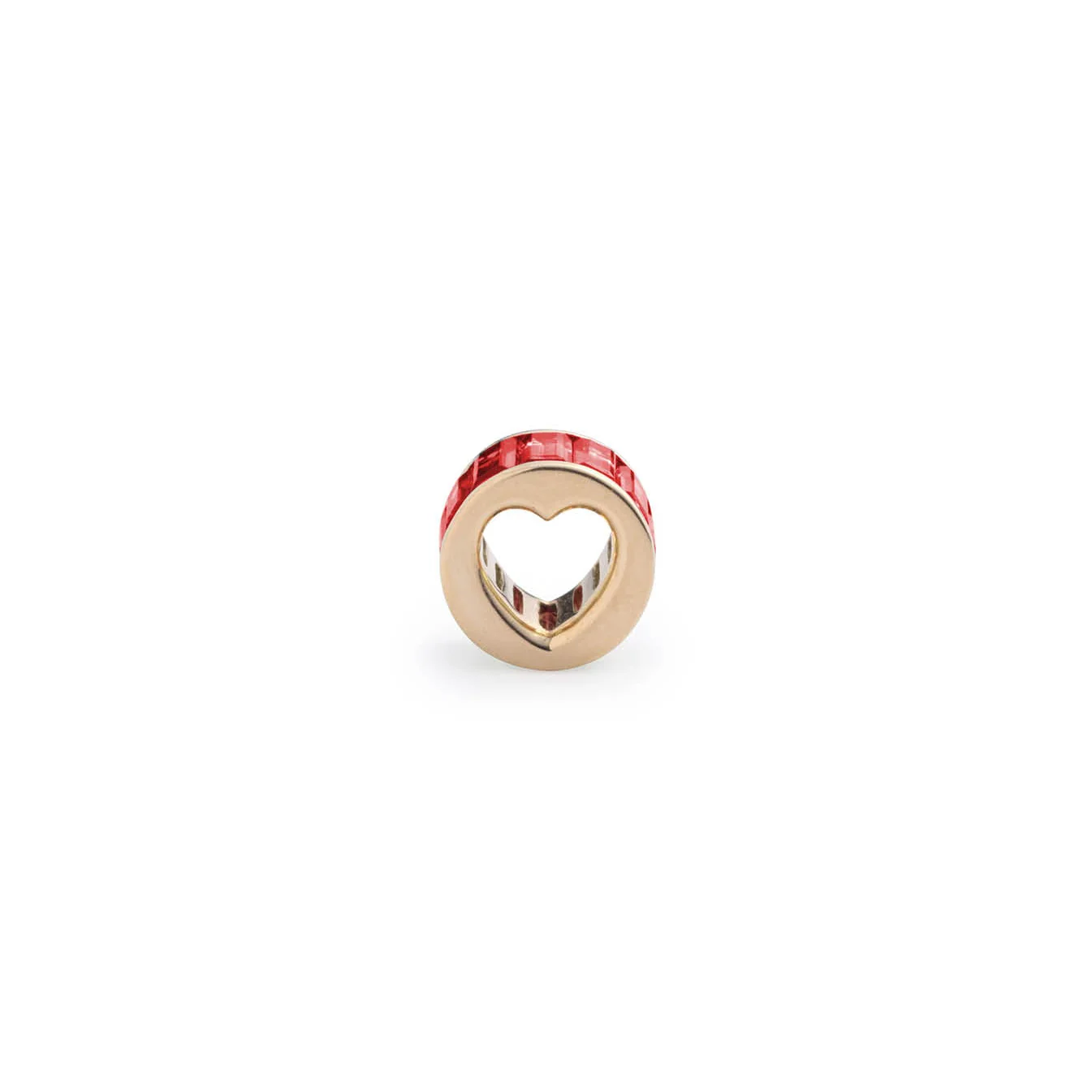 True Love | Baguette Heart Beat | Ruby, Yellow Gold - Image 4