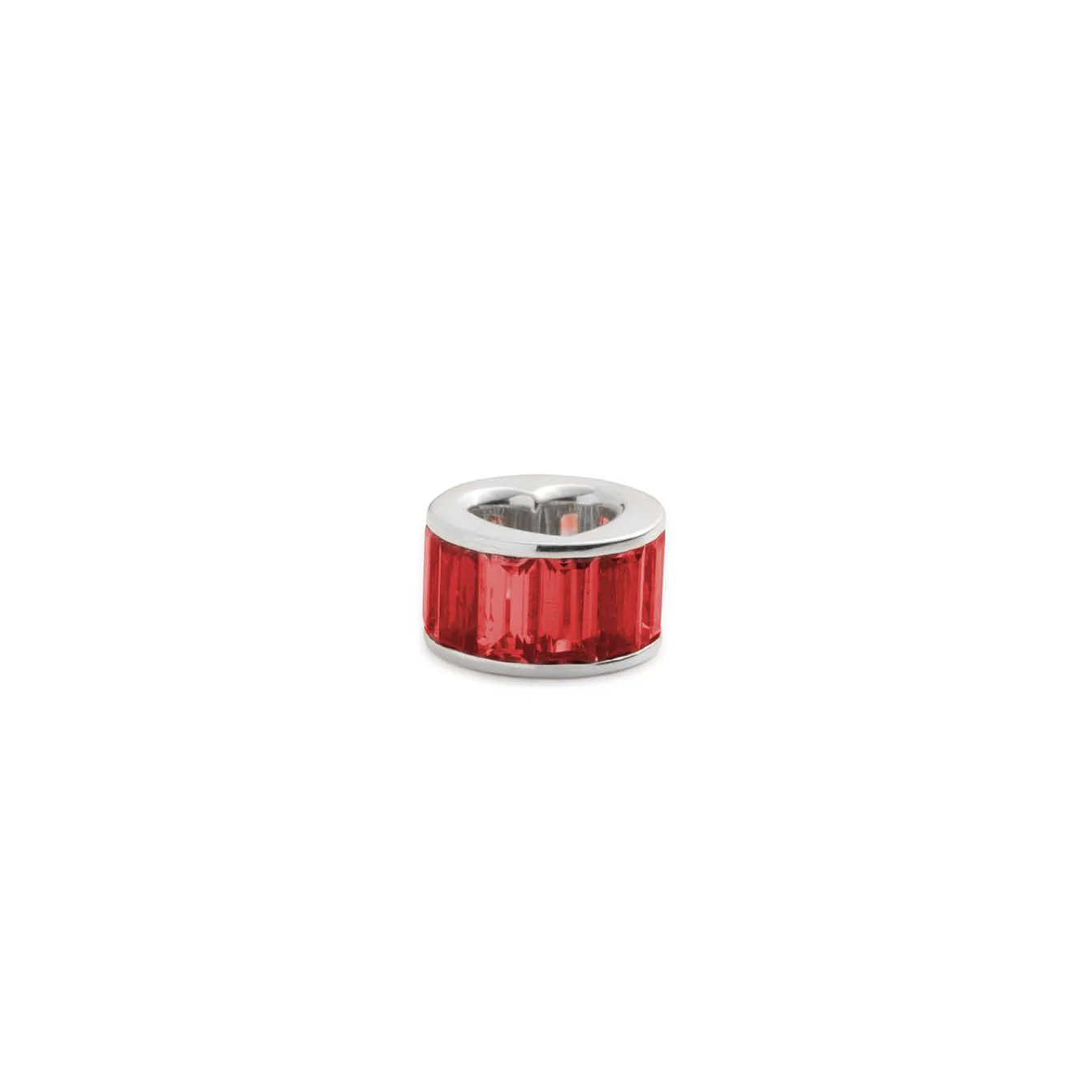 True Love | Baguette Heart Beat | Ruby, White Gold - Image 3