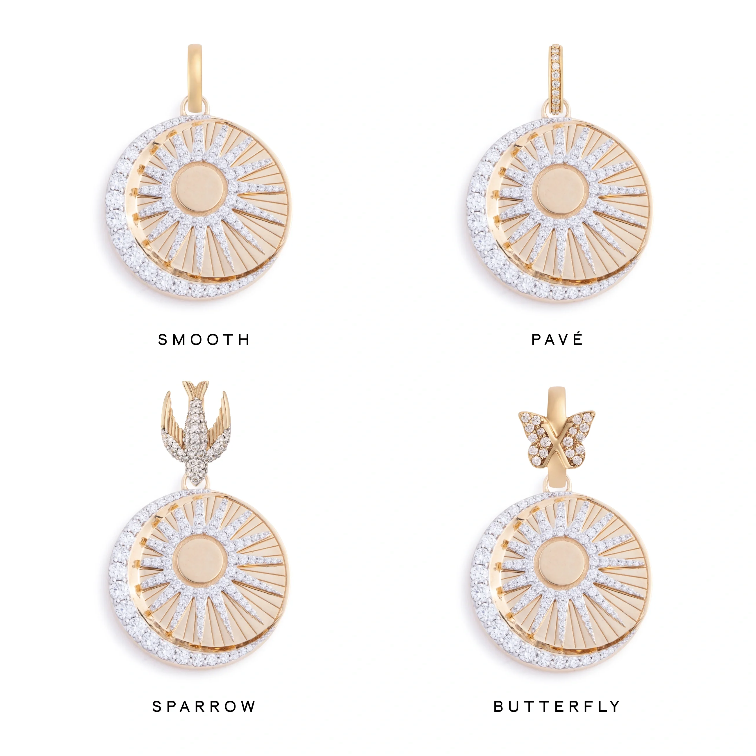 Wholeness | Balance Large Specialty Medallion | Diamonds, Yellow Gold - Image 3