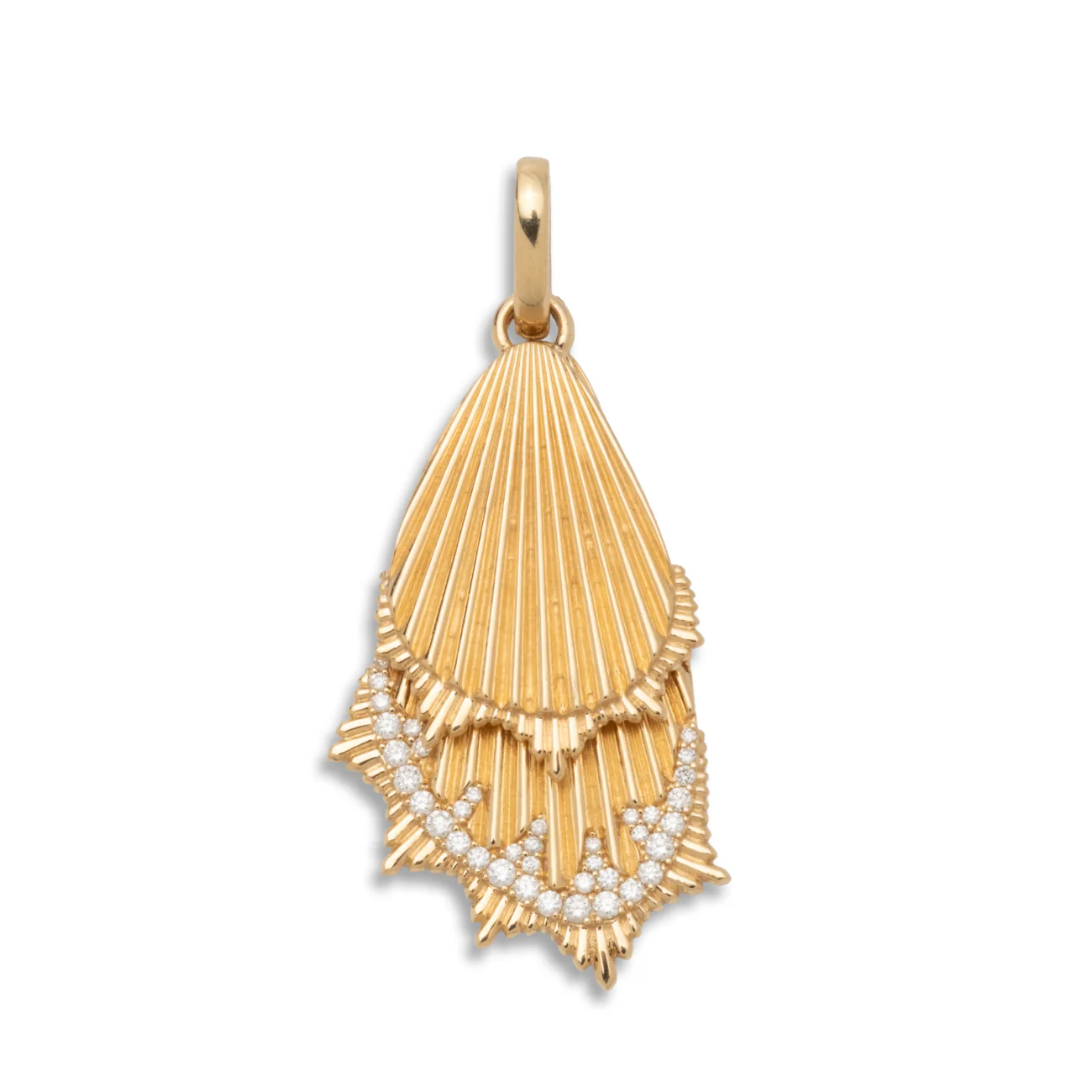 Reverie | Butterfly Wings Large Pendant | Diamonds, Yellow Gold