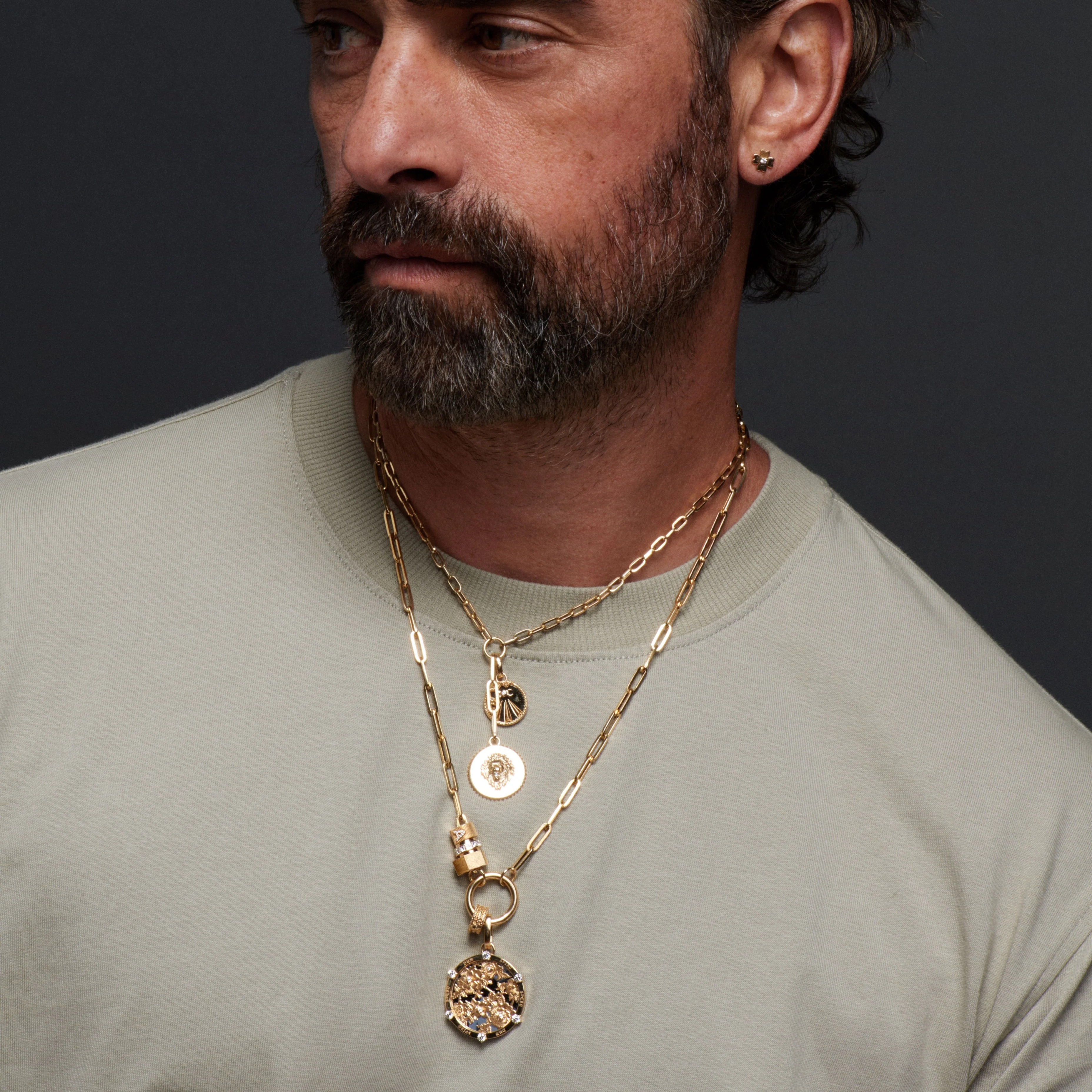 Clip | Medium Clip Open Chain with Medium Annex Link | Yellow Gold - Image 2