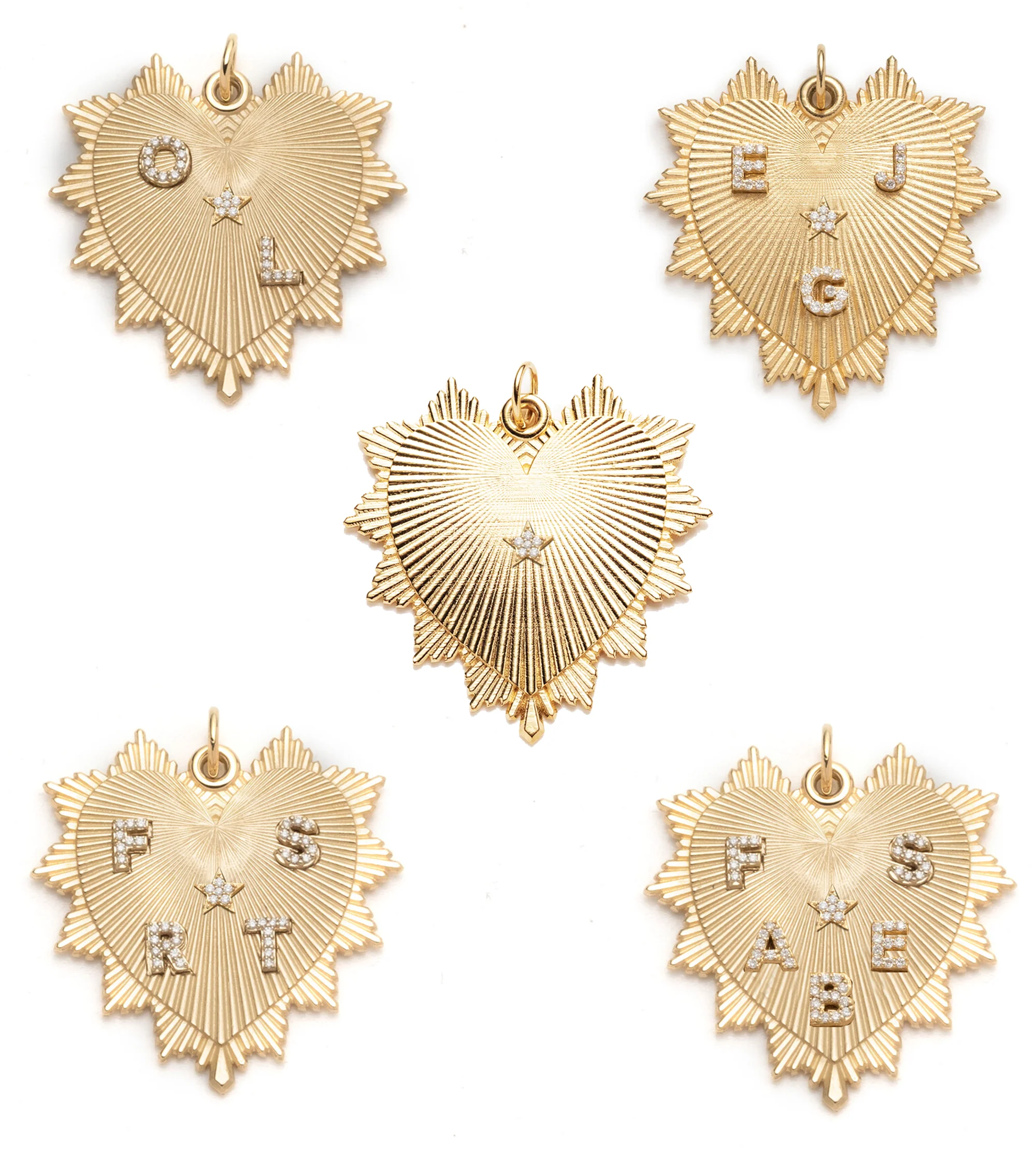 Personalized - True Love | Custom Heart Love Token Midsize Mixed Clip Extension Necklace | Diamonds, Yellow Gold - Image 4