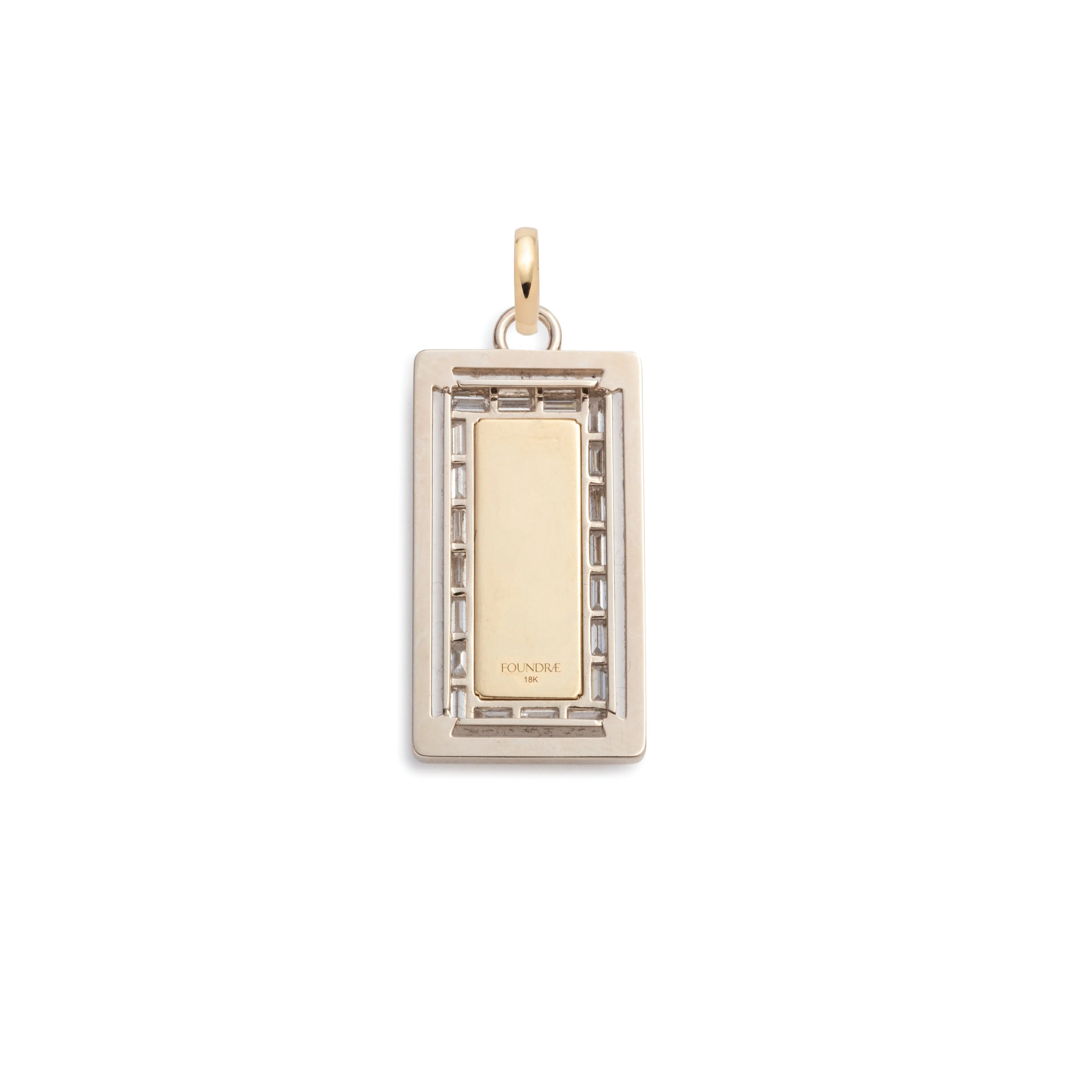 True Love | Lovestruck Pierced 'LOVE' Medium Pendant | Diamonds, Yellow Gold - Image 3