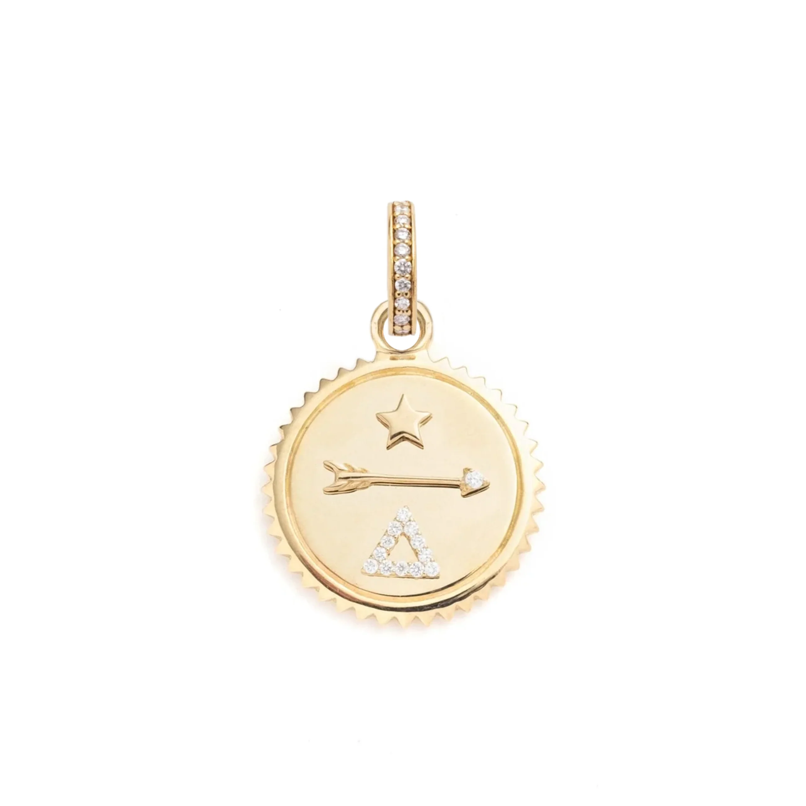 Dream | Baby Medallion | Diamonds, Yellow Gold - Image 3