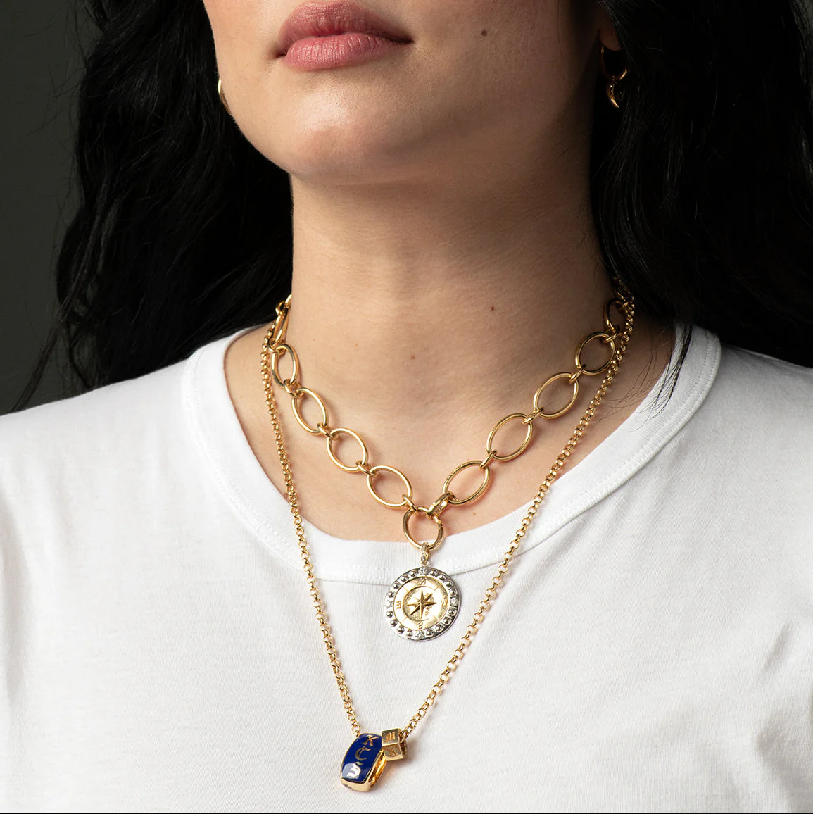 Personalized | Engravable Faceted Medium Heart Beat | Yellow Gold - Image 3