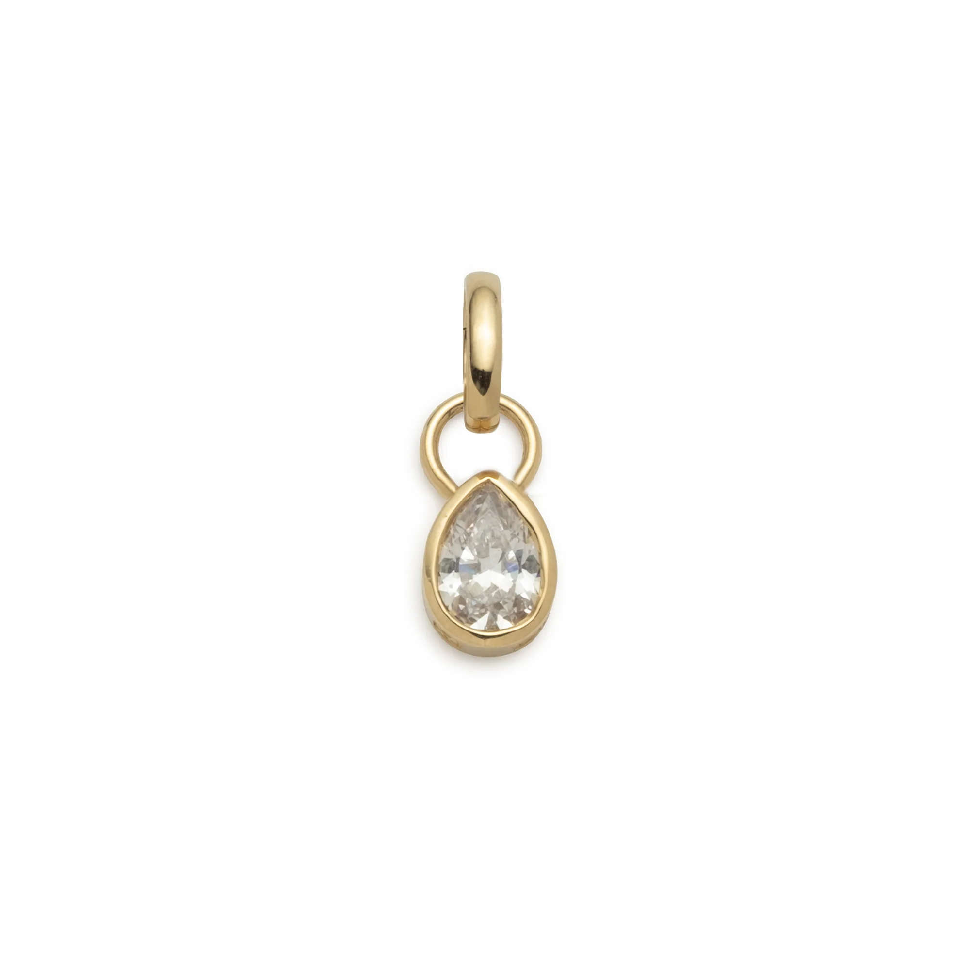 True Love | Forever & Always a Pair Pear Pendant | Diamond, Yellow Gold - Image 2
