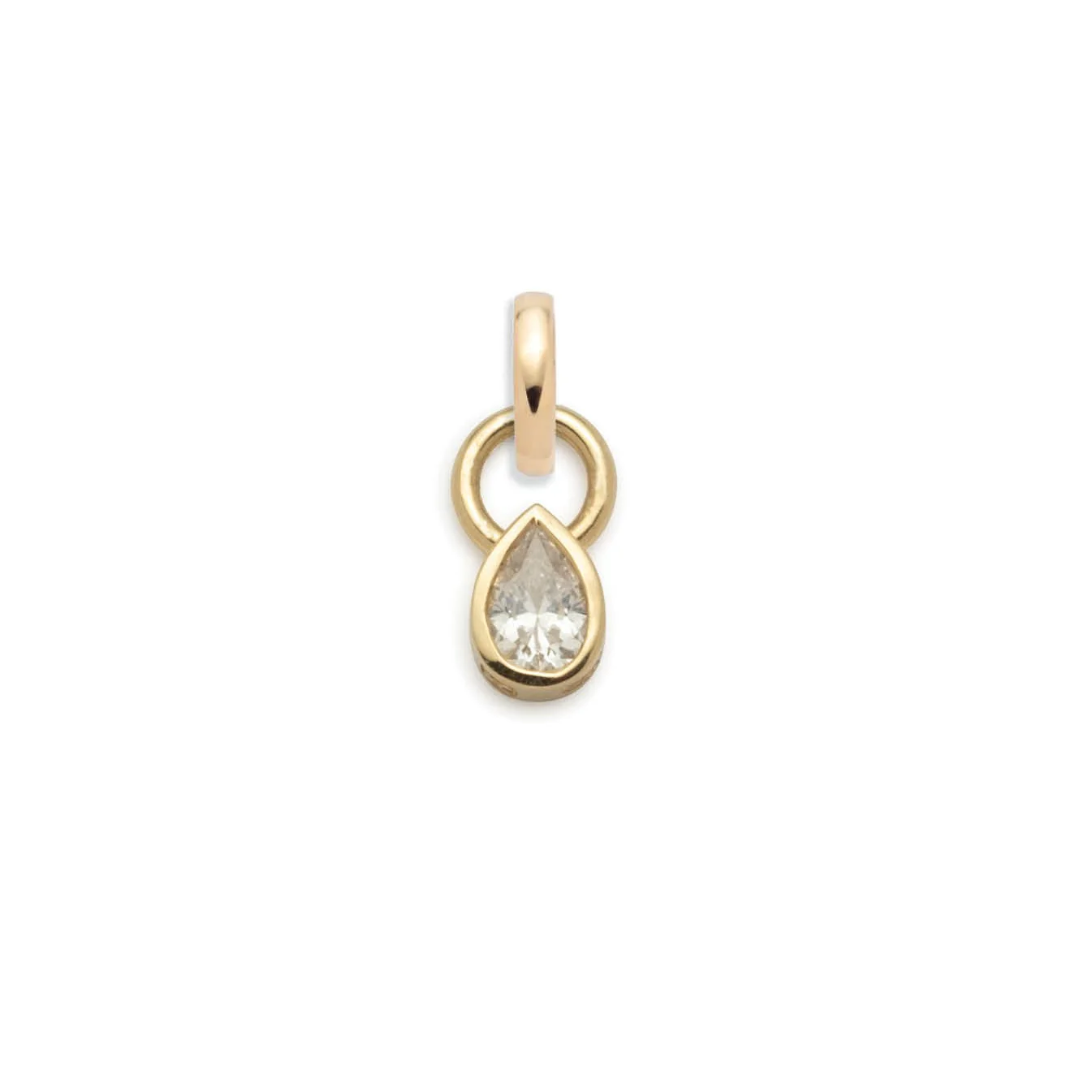 True Love | Forever & Always a Pair Pear Pendant | Diamond, Yellow Gold - Image 3