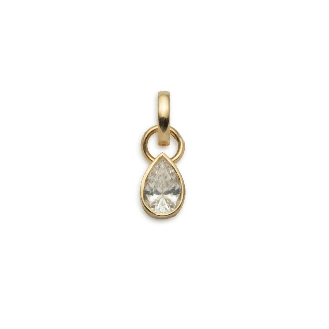 True Love | Forever & Always a Pair Pear Pendant | Diamond, Yellow Gold - Image 4