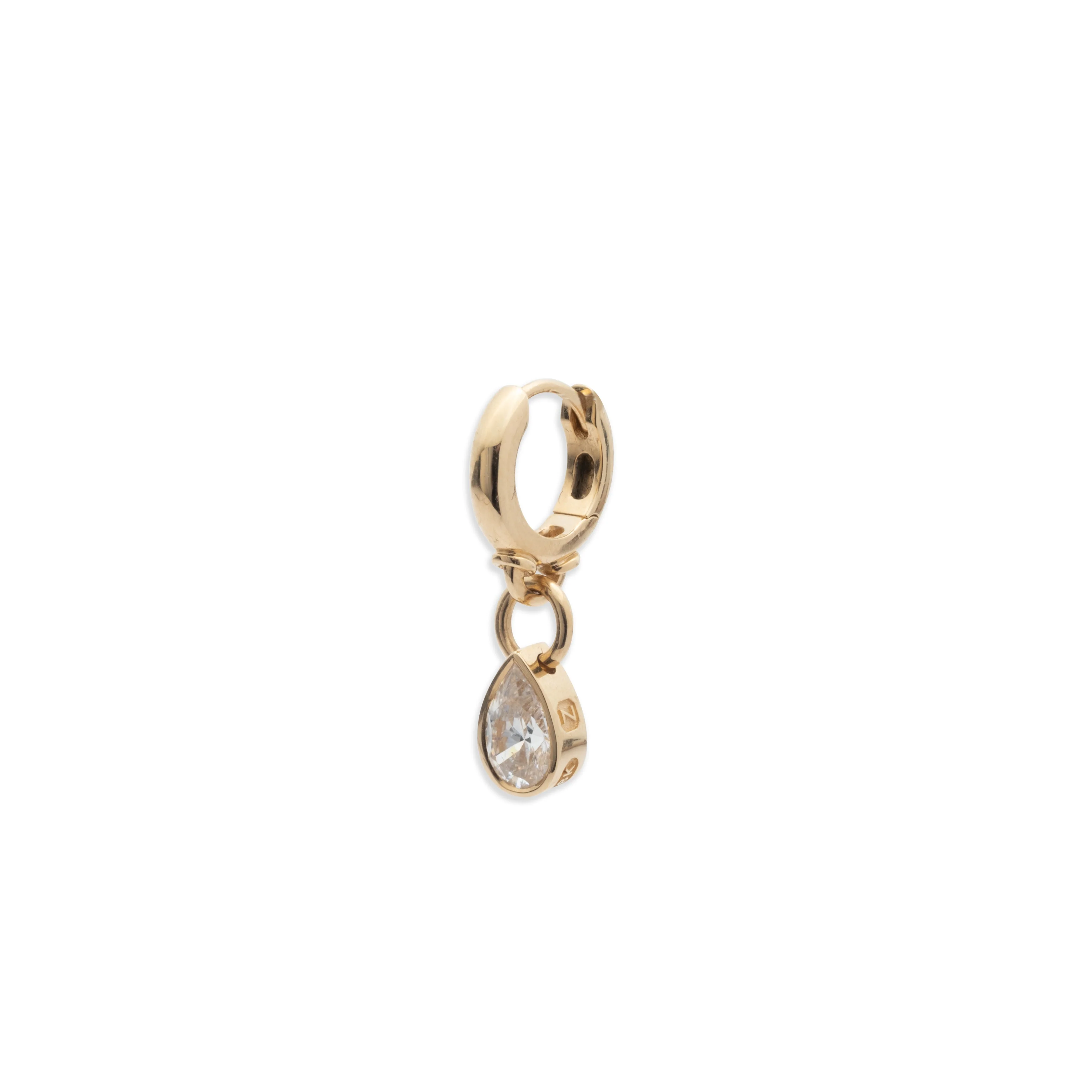 True Love | Forever & Always a Pair Hoop Earring | Diamond, Yellow Gold - Image 3