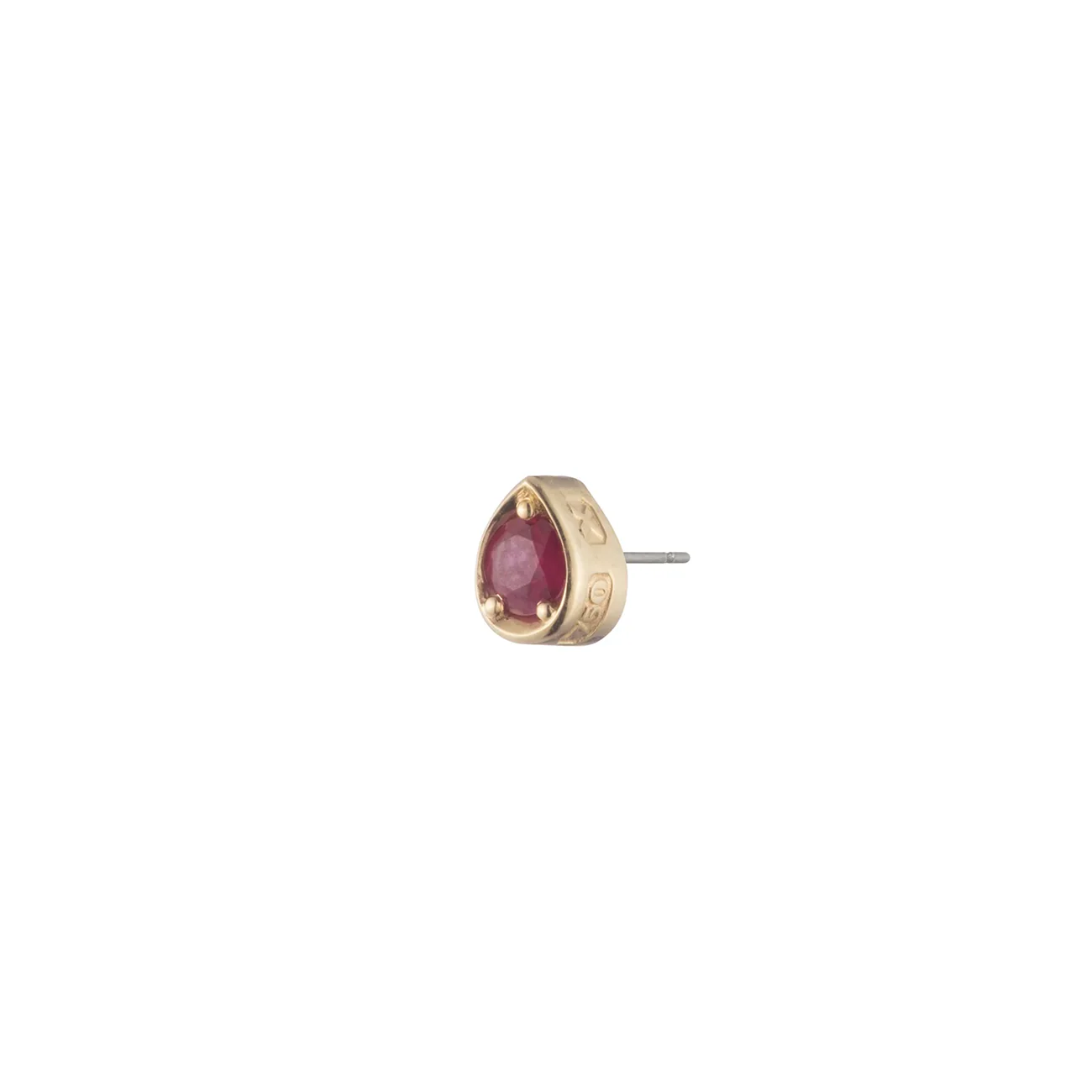 True Love | Forever & Always a Pair Gemstone Stud 0.2ct | Ruby, Yellow Gold