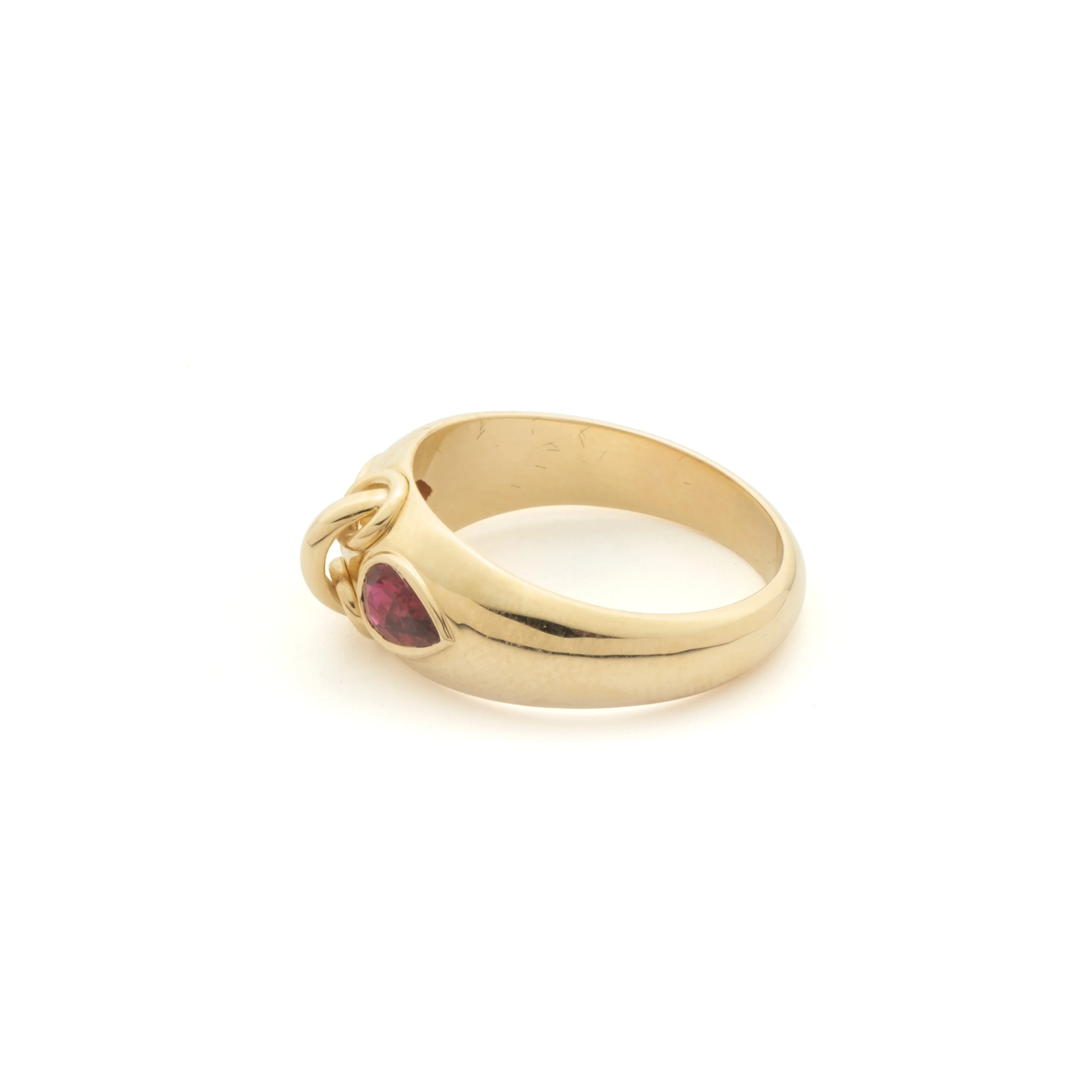 True Love | Forever & Always a Pair Gemstone Ring | Ruby, Yellow Gold - Image 3