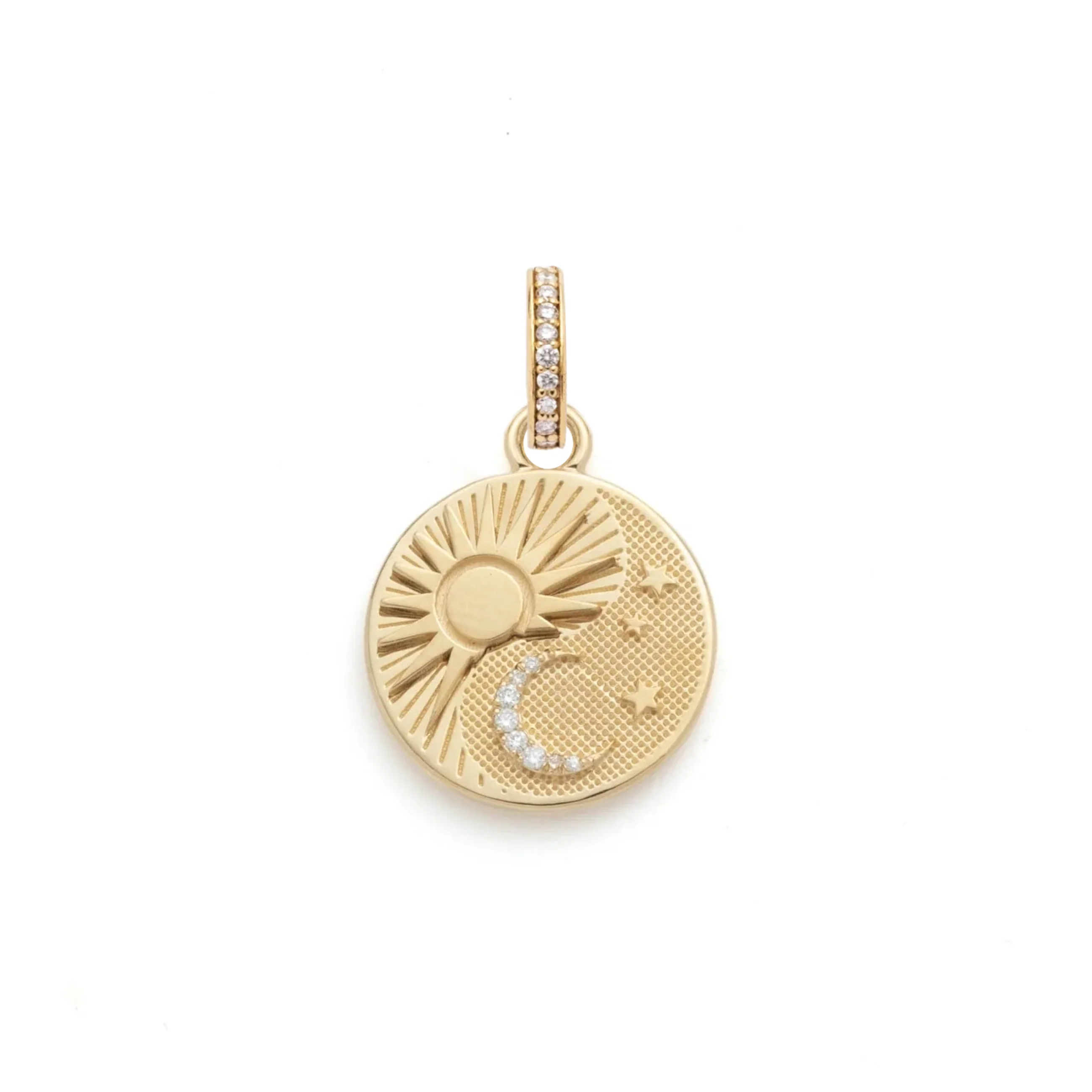 Foundation | Balance Baby Medallion | Diamonds, Yellow Gold