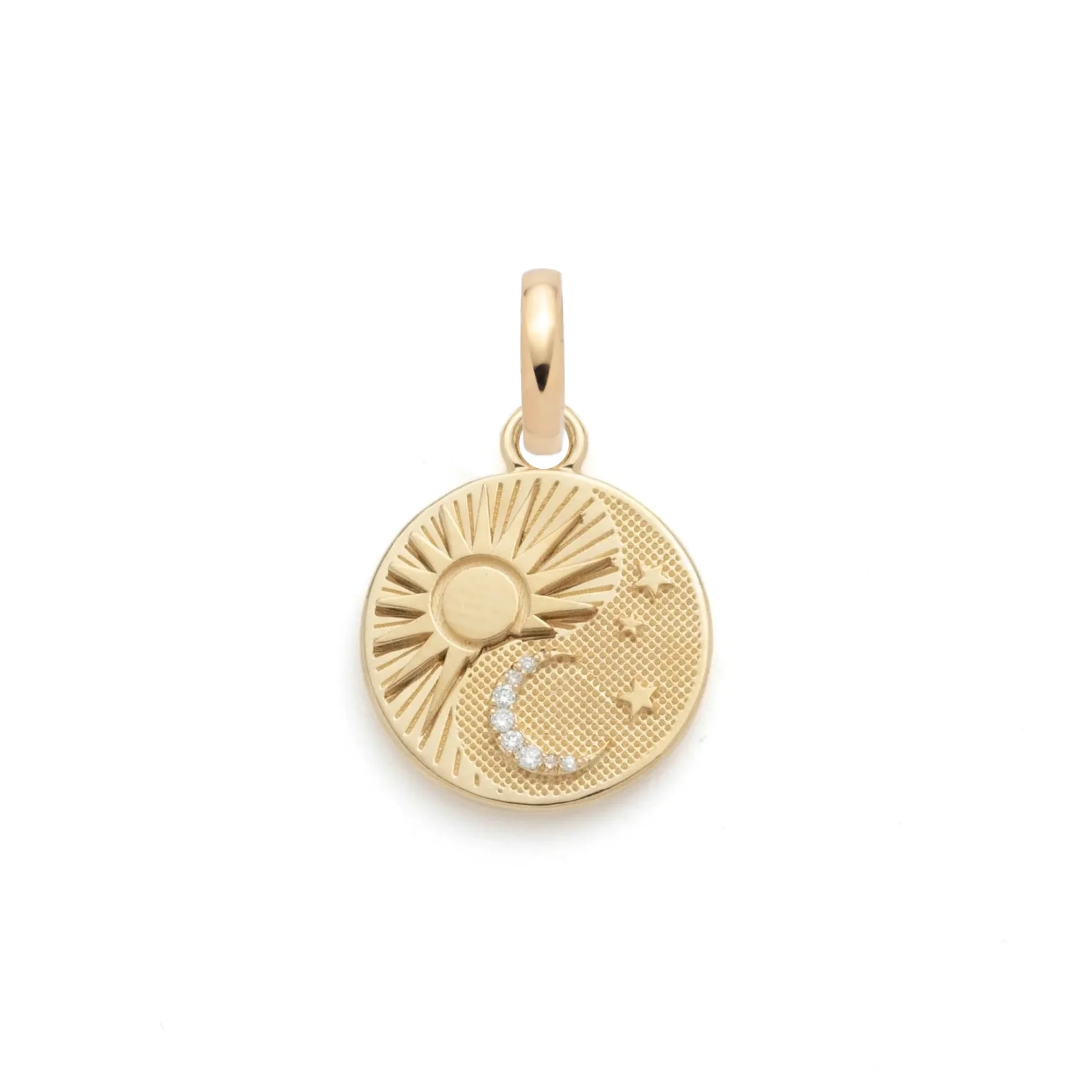 Foundation | Balance Baby Medallion | Diamonds, Yellow Gold - Image 3