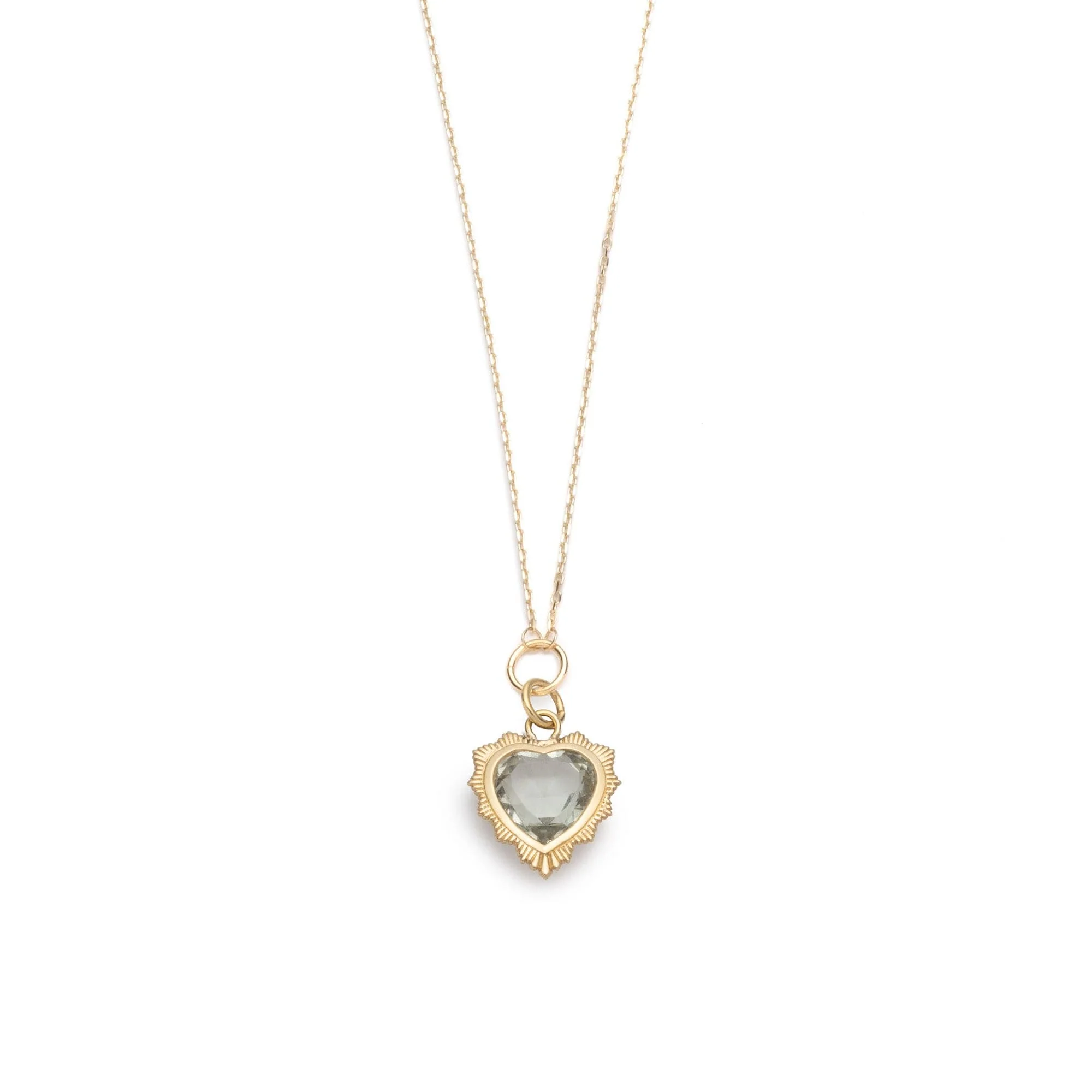 True Love | Gemstone Heart Thread Necklace | Gemstone, Yellow Gold - Image 6