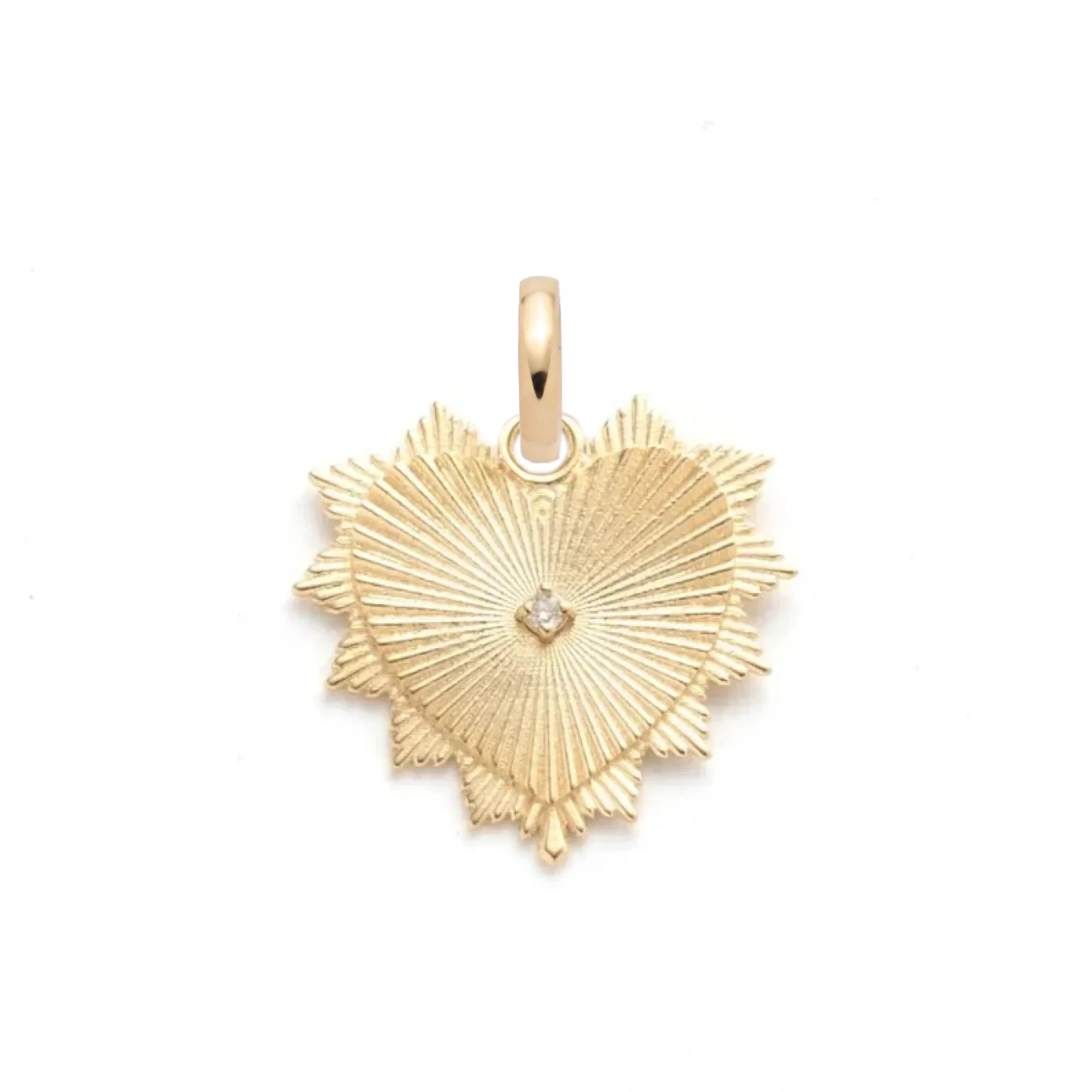 True Love | Heart Love Token Medium Medallion | Diamonds, Yellow Gold