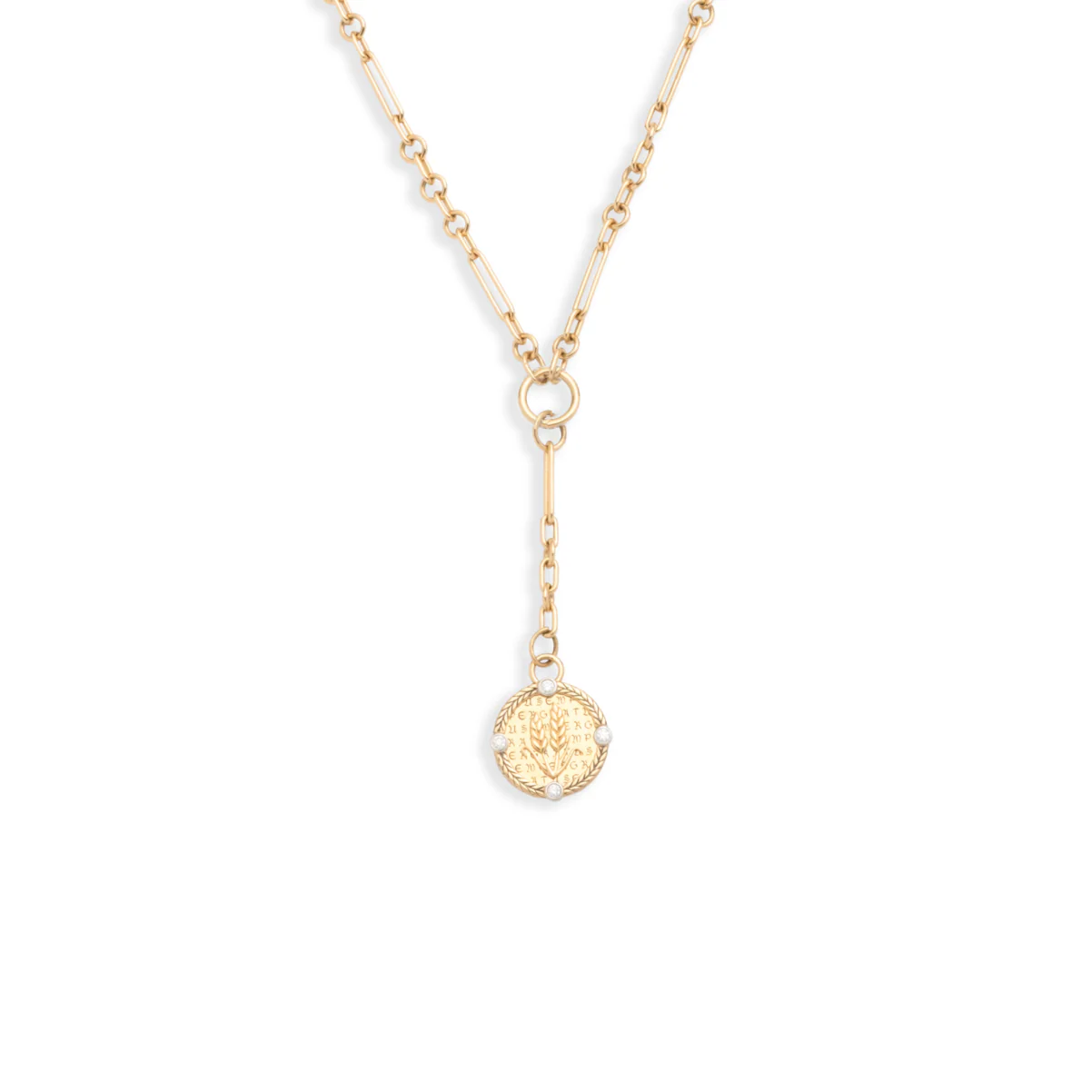 Infinite Gratitude | Braided Wheat Fine Mixed Clip Extension Necklace | Diamonds, Yellow Gold