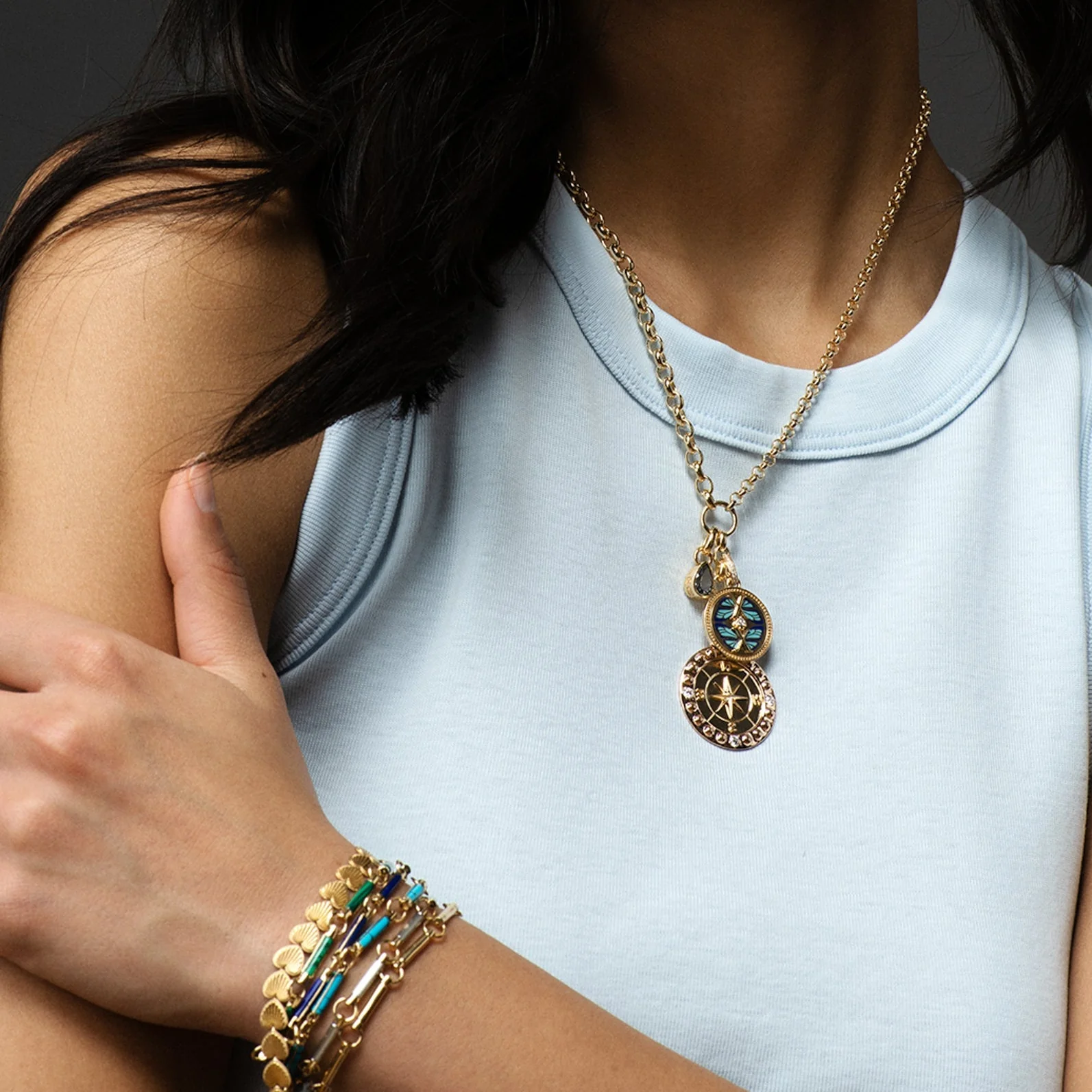 Internal Compass | Large Medallion | Diamonds, Yellow Gold - Image 11