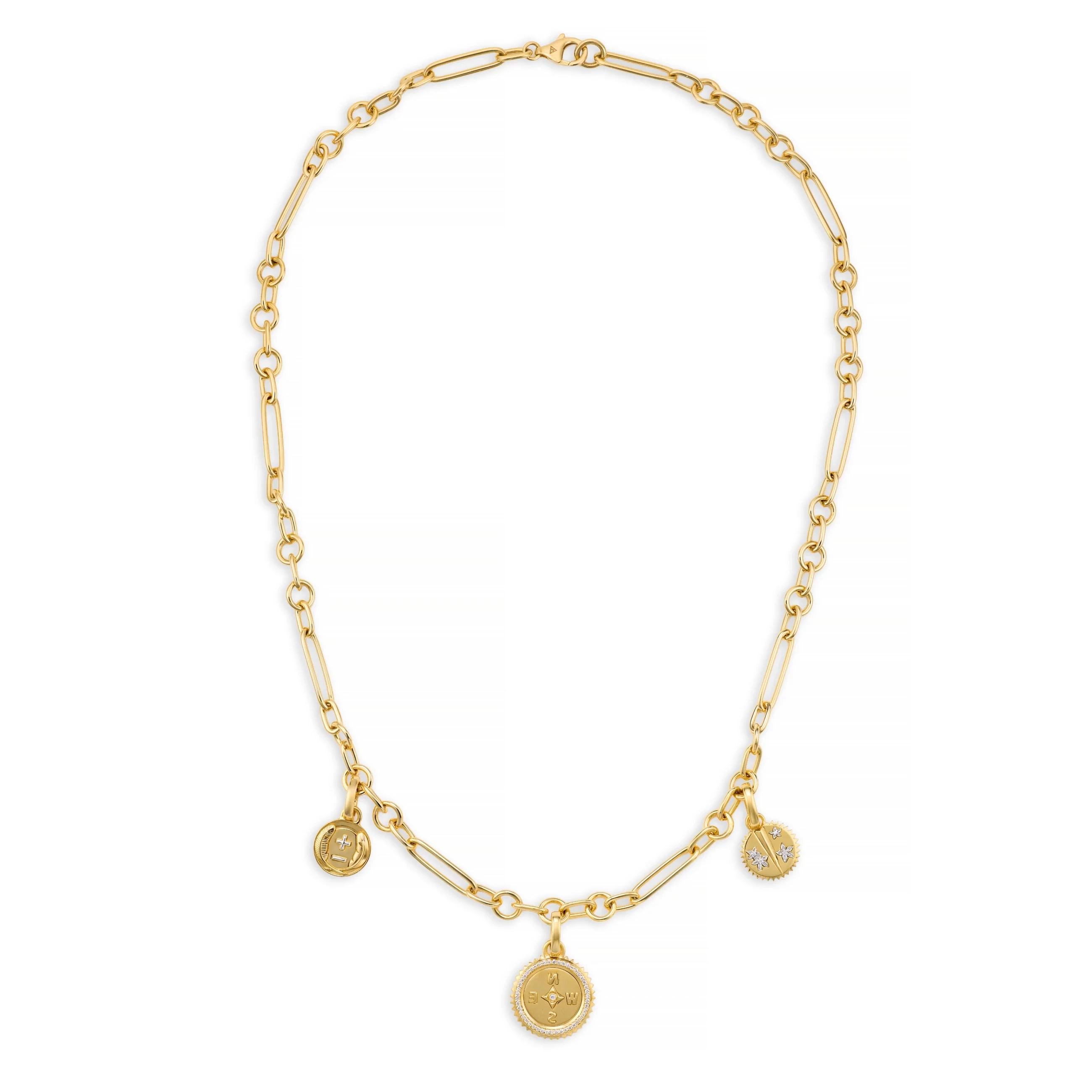 Internal Compass - Resilience | Ever Growing Love and Blossoms Small Mixed Clip Necklace | Diamonds, Mixed Gold - Image 3