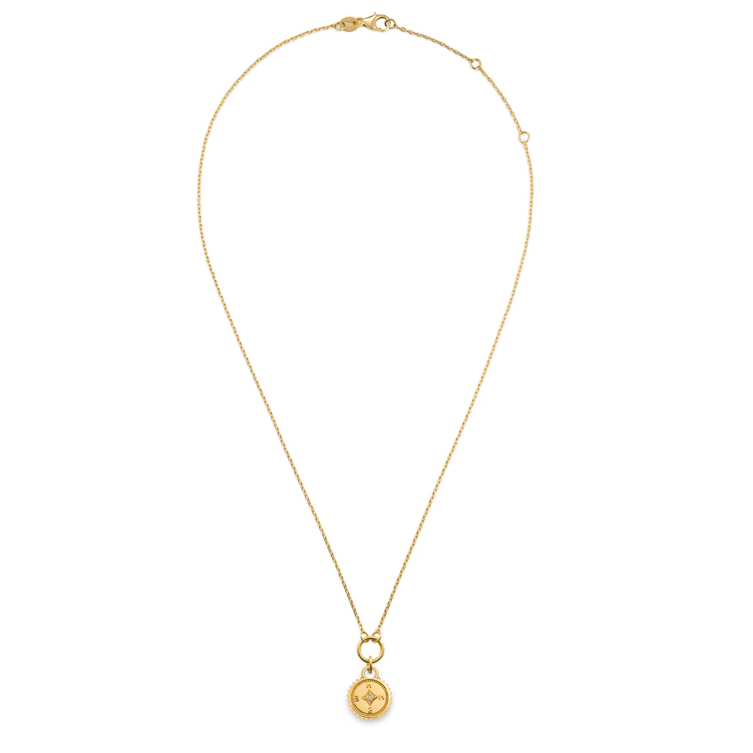 Internal Compass | Thread Necklace | Yellow Gold - Image 3