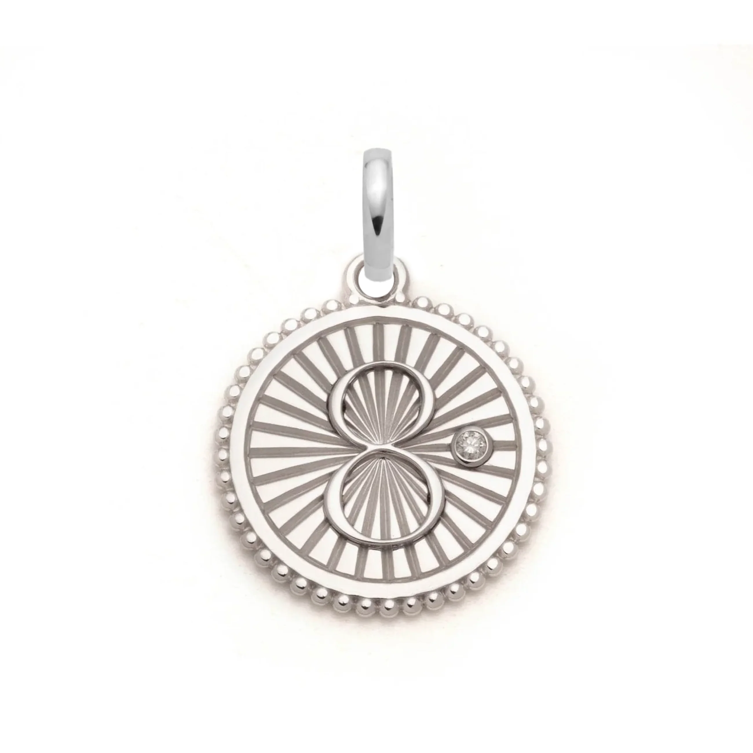 Infinite Gratitude | Karma Medium Medallion | Diamonds, Yellow Gold - Image 3