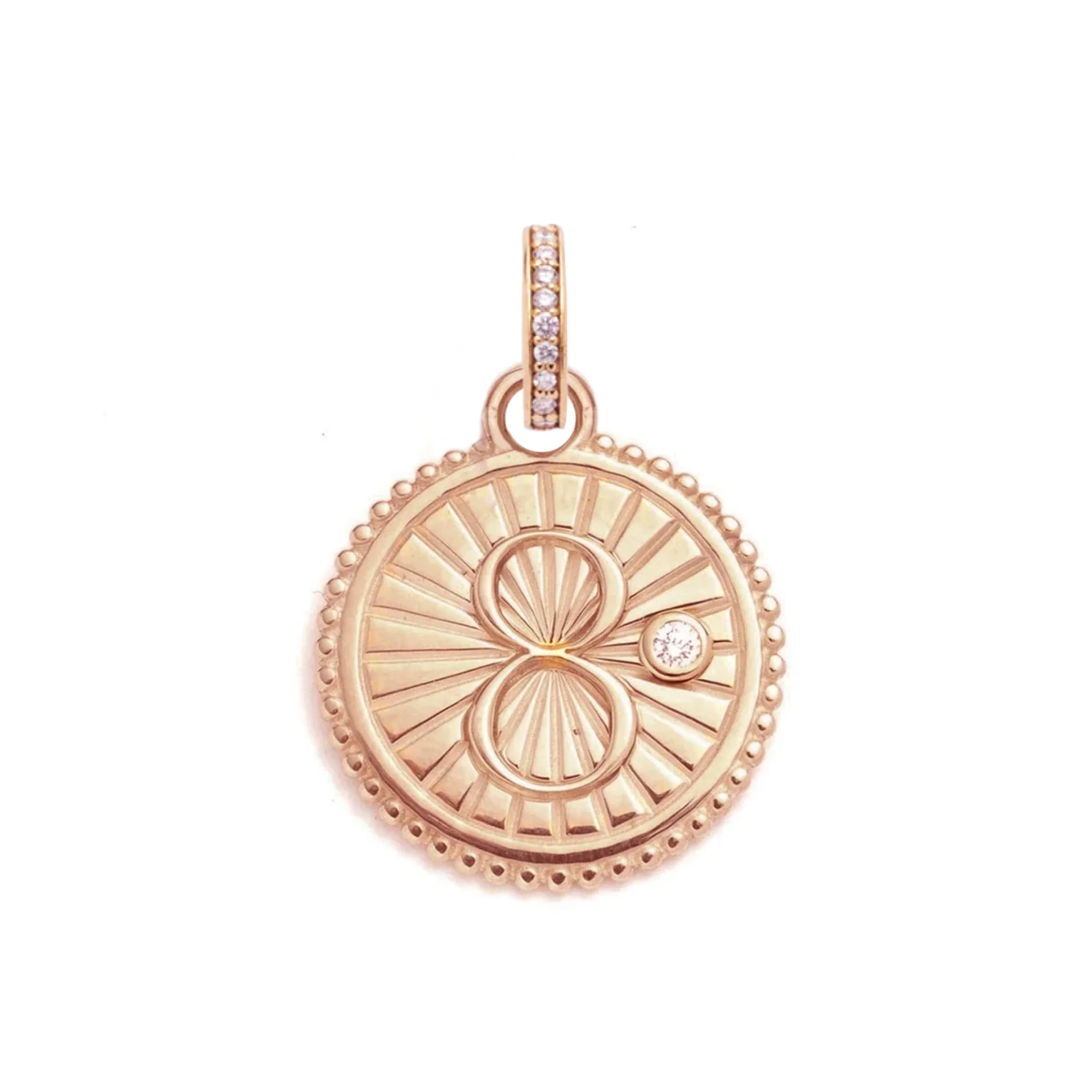 Infinite Gratitude | Karma Medium Medallion | Diamonds, Yellow Gold - Image 6