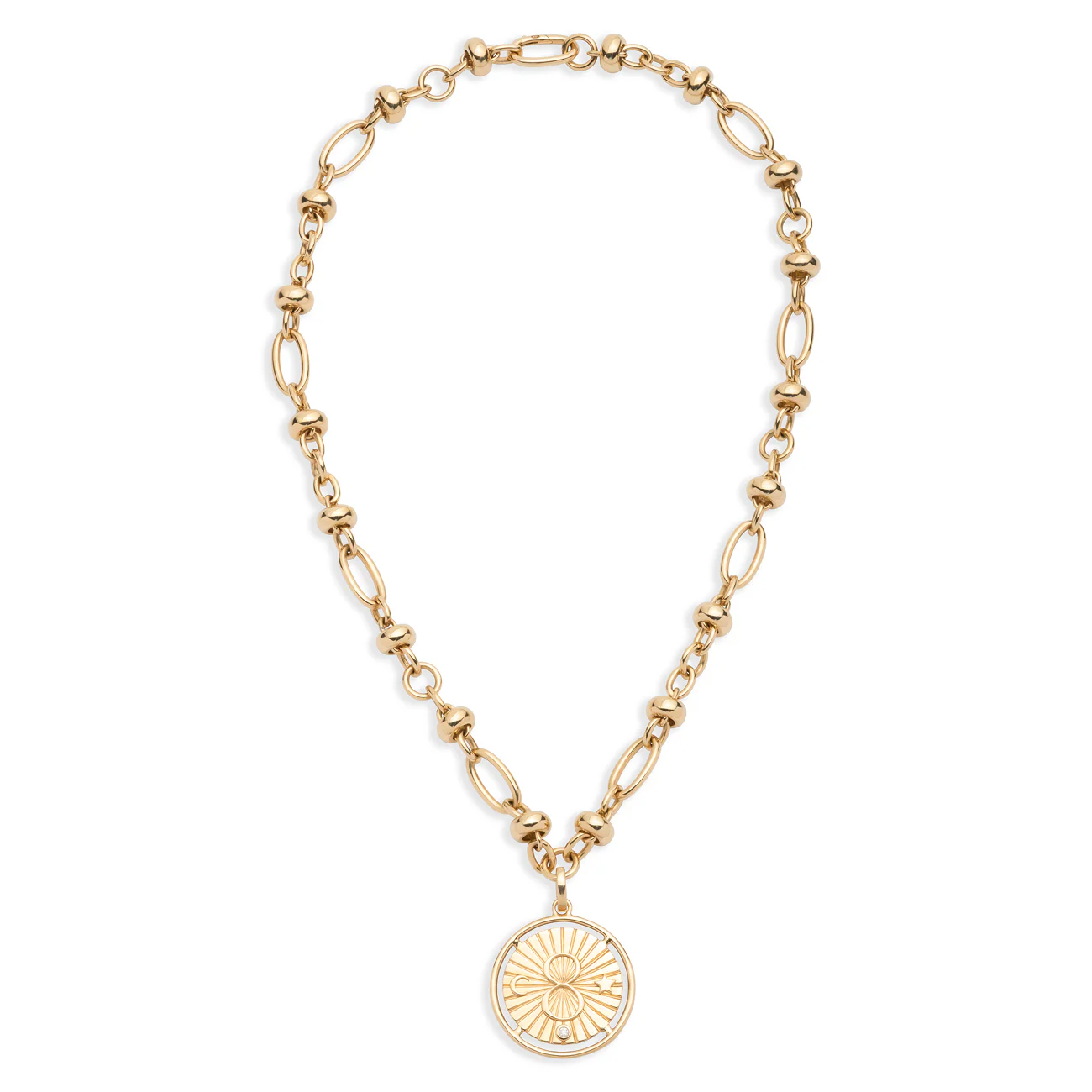Infinite Gratitude | Karma Orbit Extension Necklace | Diamond, Yellow Gold - Image 3