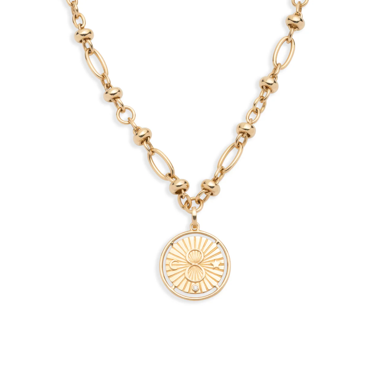 Infinite Gratitude | Karma Orbit Extension Necklace | Diamond, Yellow Gold - Image 4