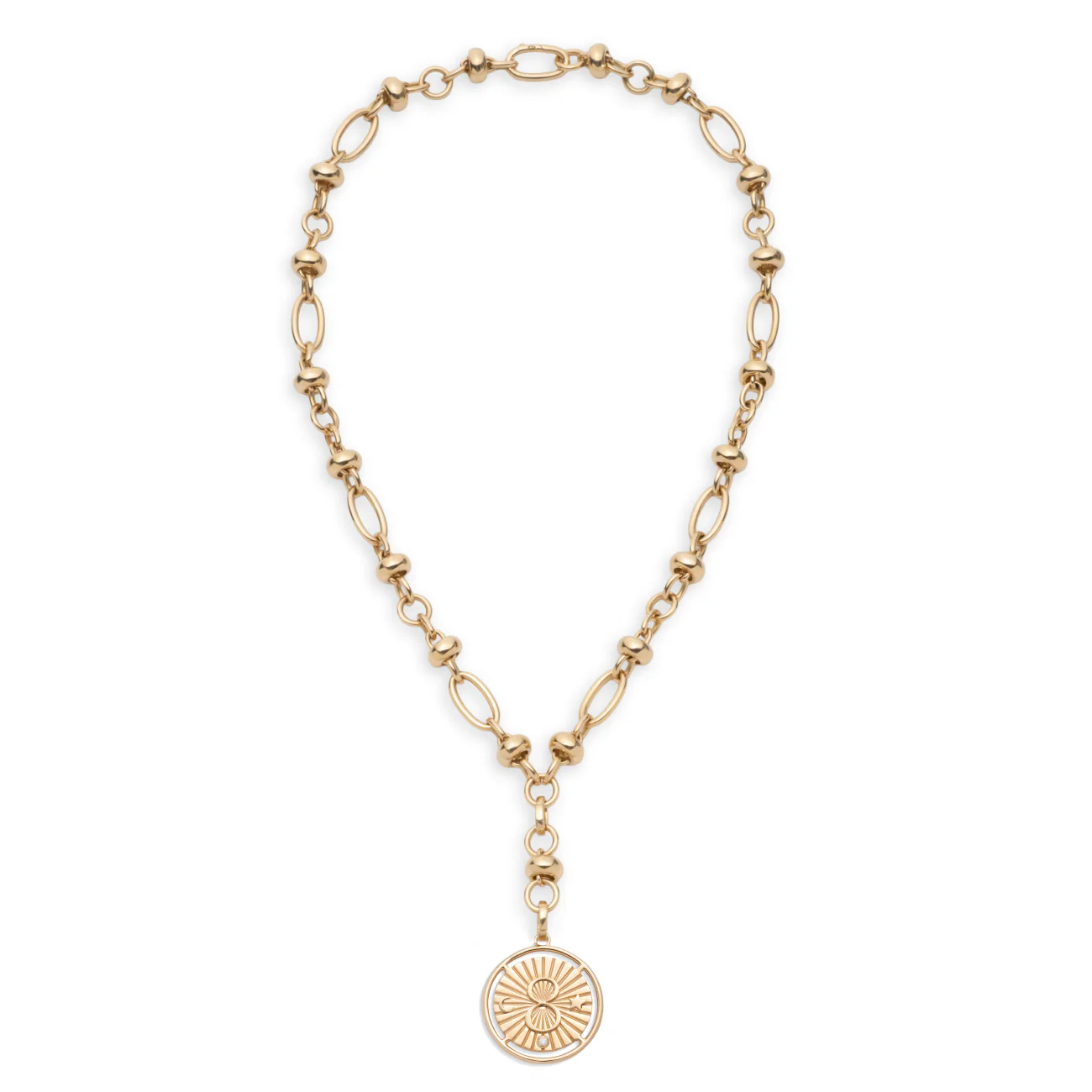 Infinite Gratitude | Karma Orbit Extension Necklace | Diamond, Yellow Gold - Image 6