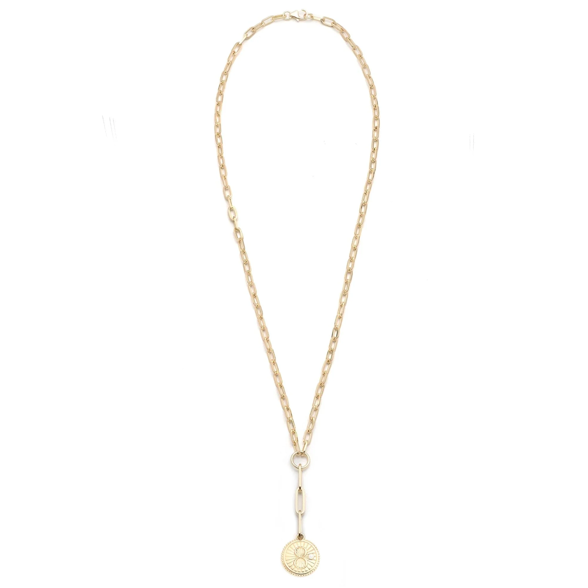 Infinite Gratitude | Karma Small Clip Extension Necklace | Diamond, Yellow Gold - Image 3