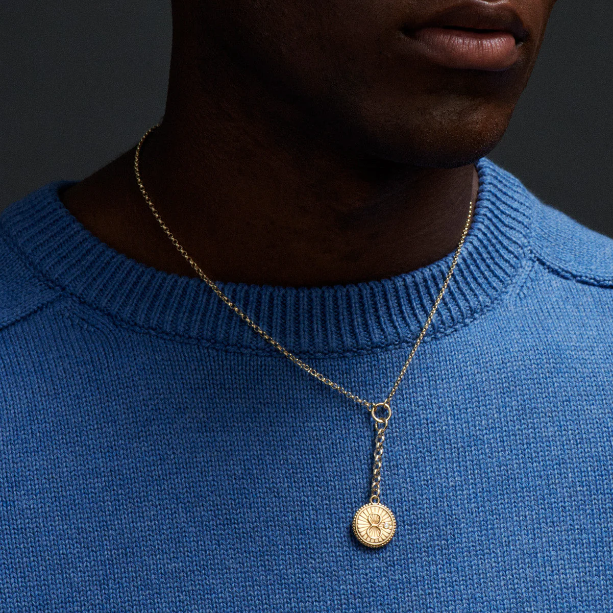 Infinite Gratitude | Karma Small Mixed Belcher Extension Necklace | Diamond, Yellow Gold - Image 2