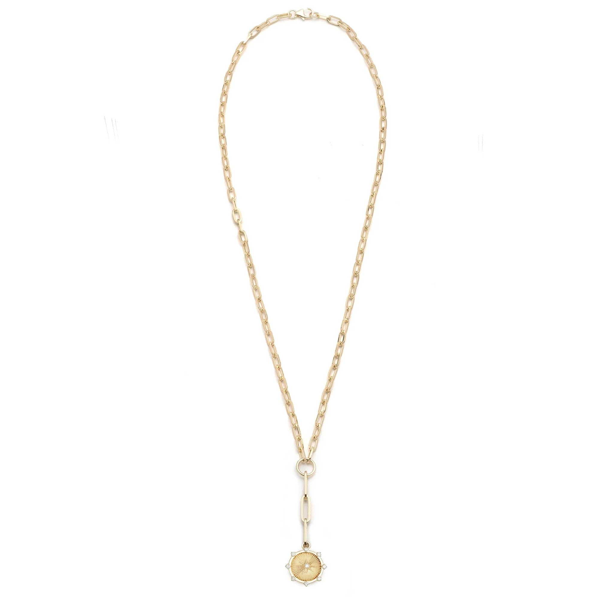 Foundation | Spark Small Clip Extension Necklace | Diamonds, Yellow Gold - Image 4