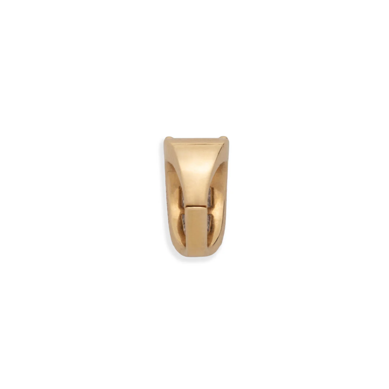 Necklace Connector | Lovestruck Pierced Bail Link | Diamonds, Yellow Gold - Image 4