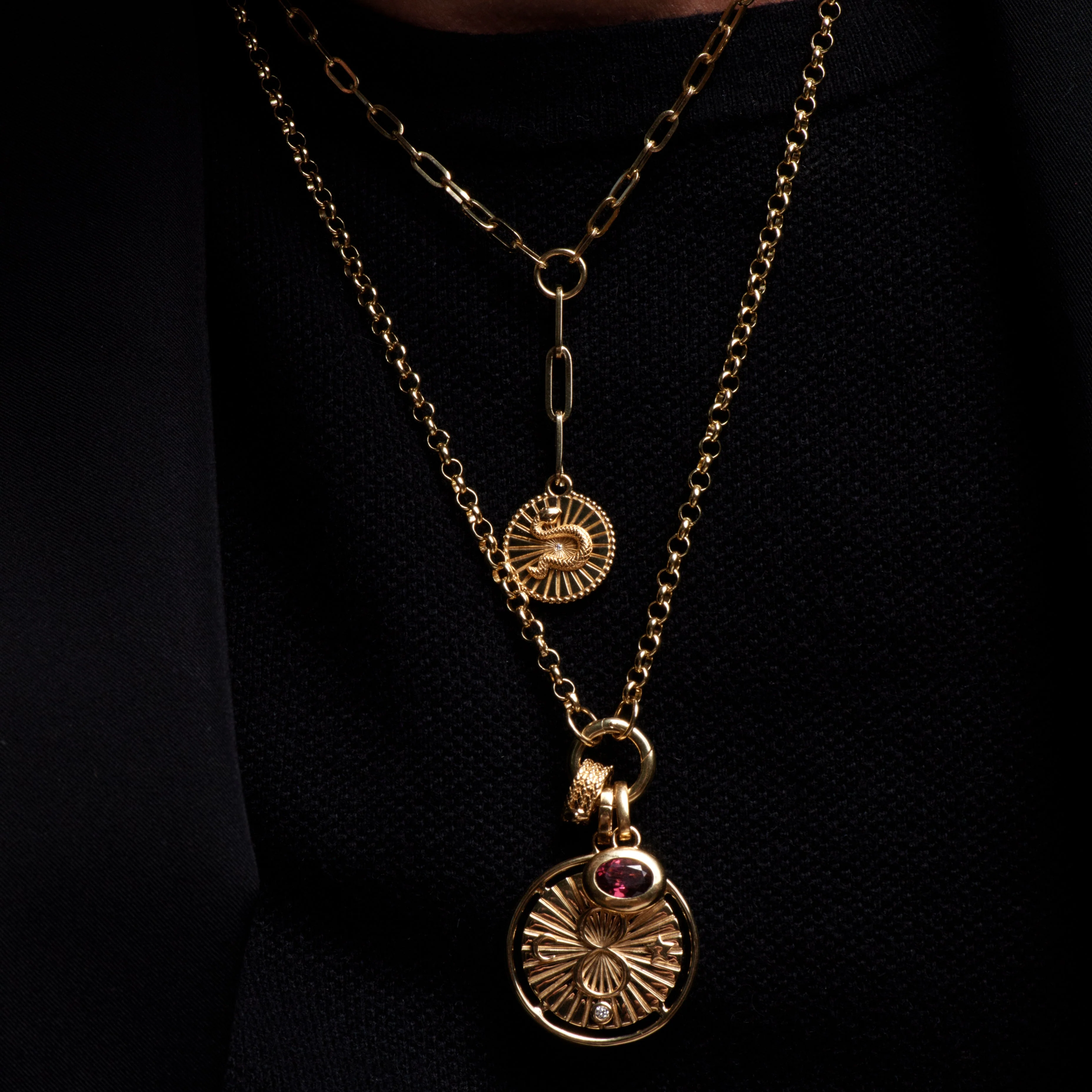 Belcher | Medium Belcher Open Chain with Small Annex Link | Yellow Gold - Image 4