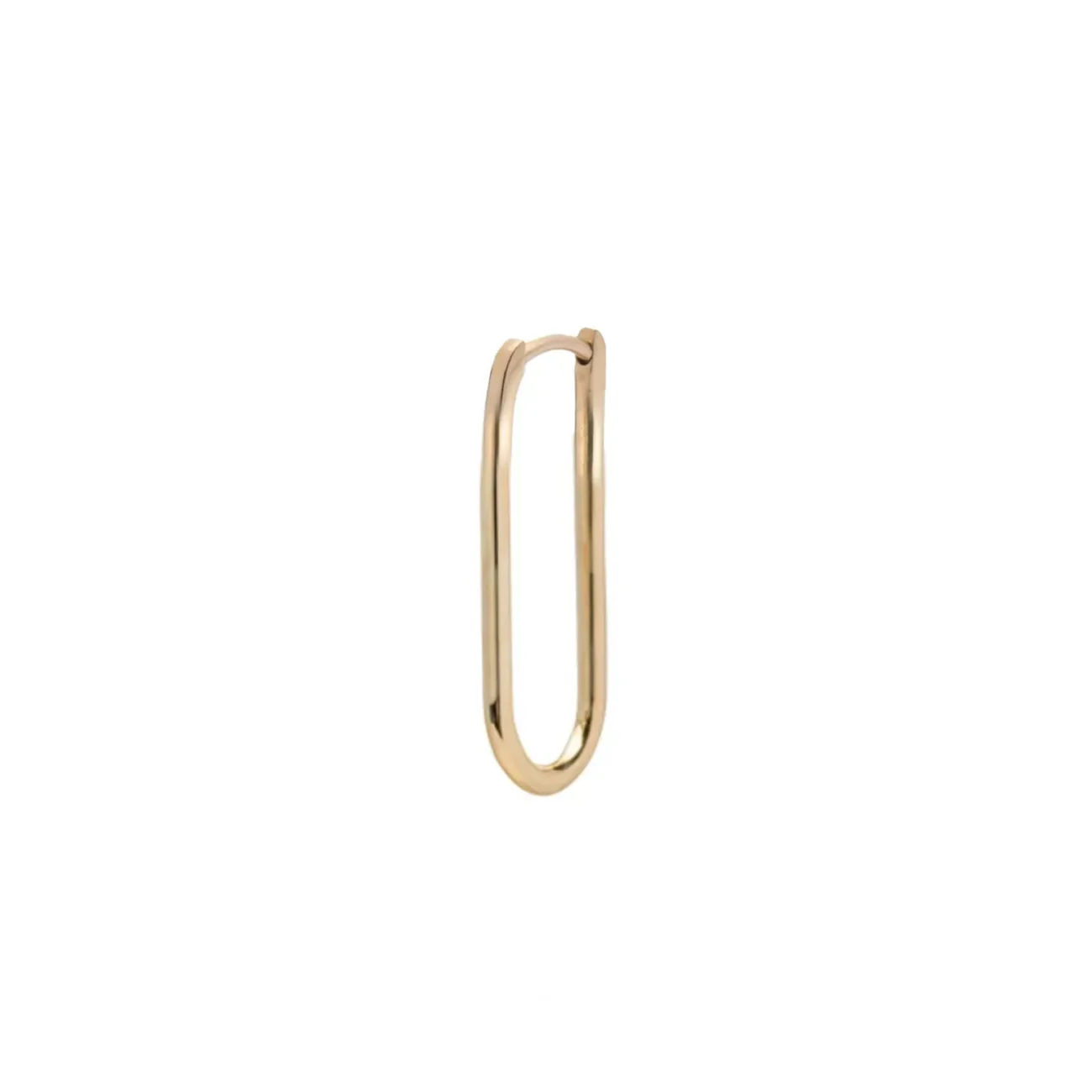 Small Fob Earring | Yellow Gold