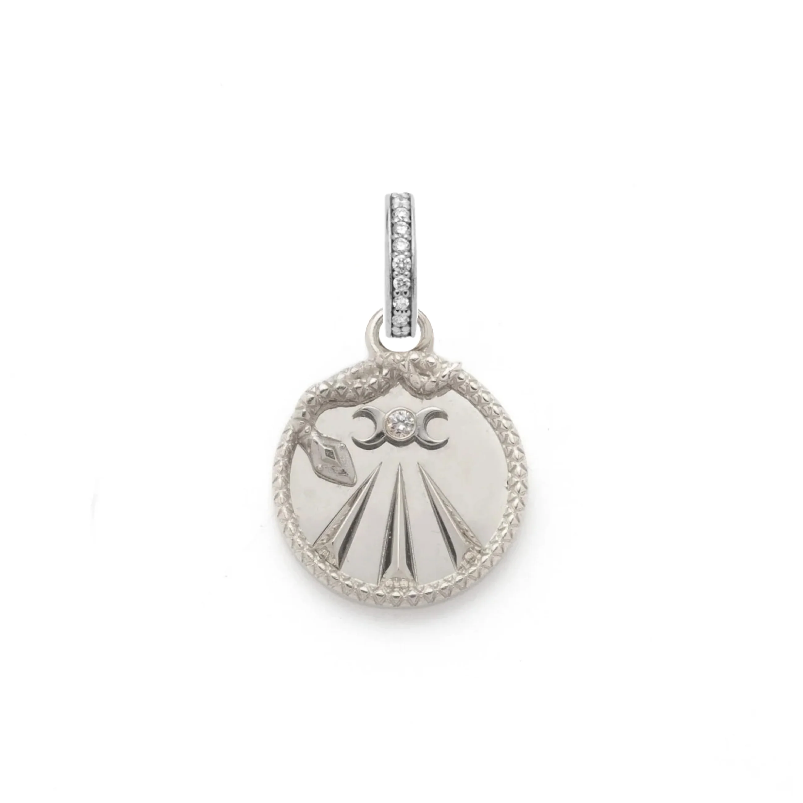Wholeness | Mind, Body, Soul Baby Medallion | Diamond, Yellow Gold - Image 5