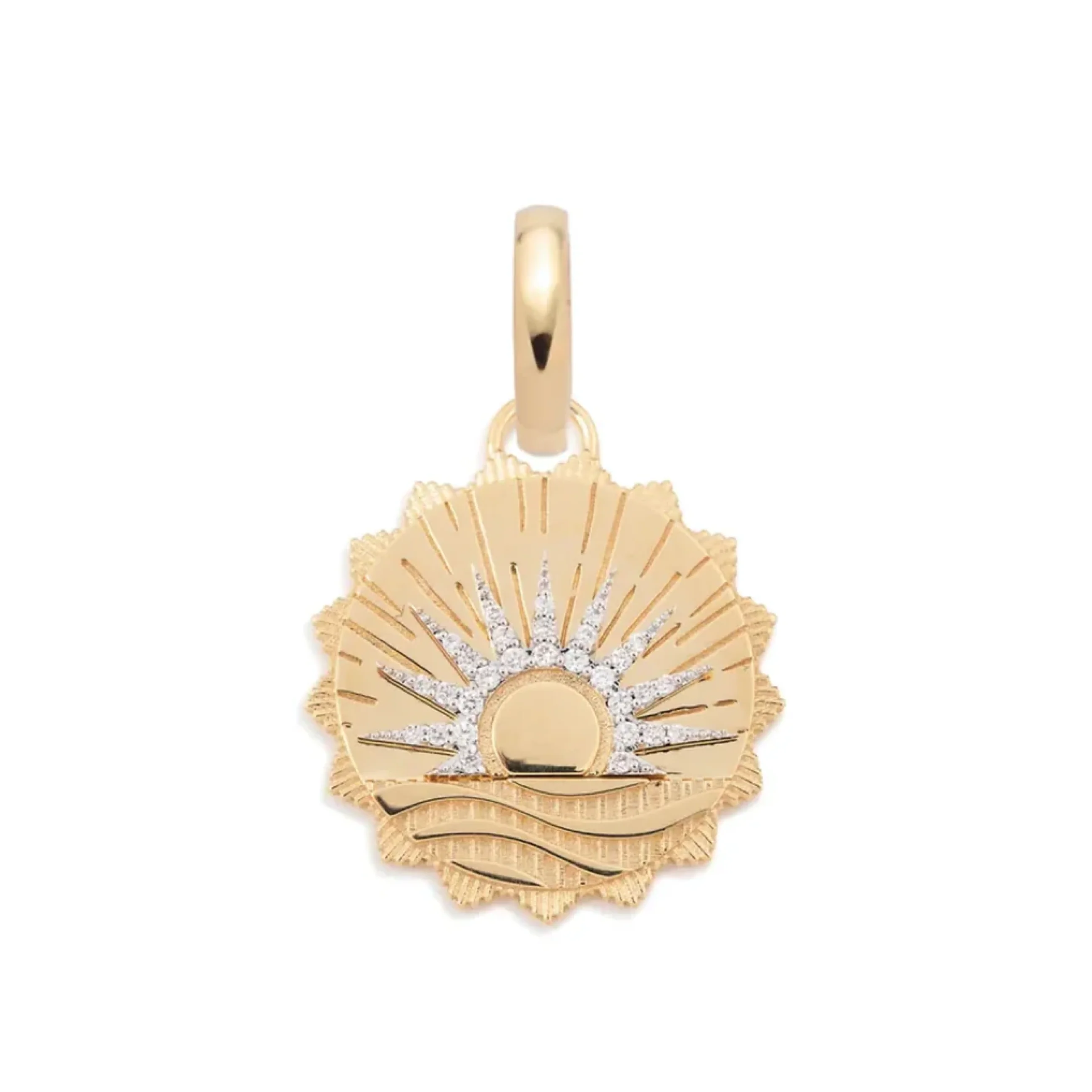 Internal Compass | New Beginnings Medium Medallion | Diamonds, Yellow Gold