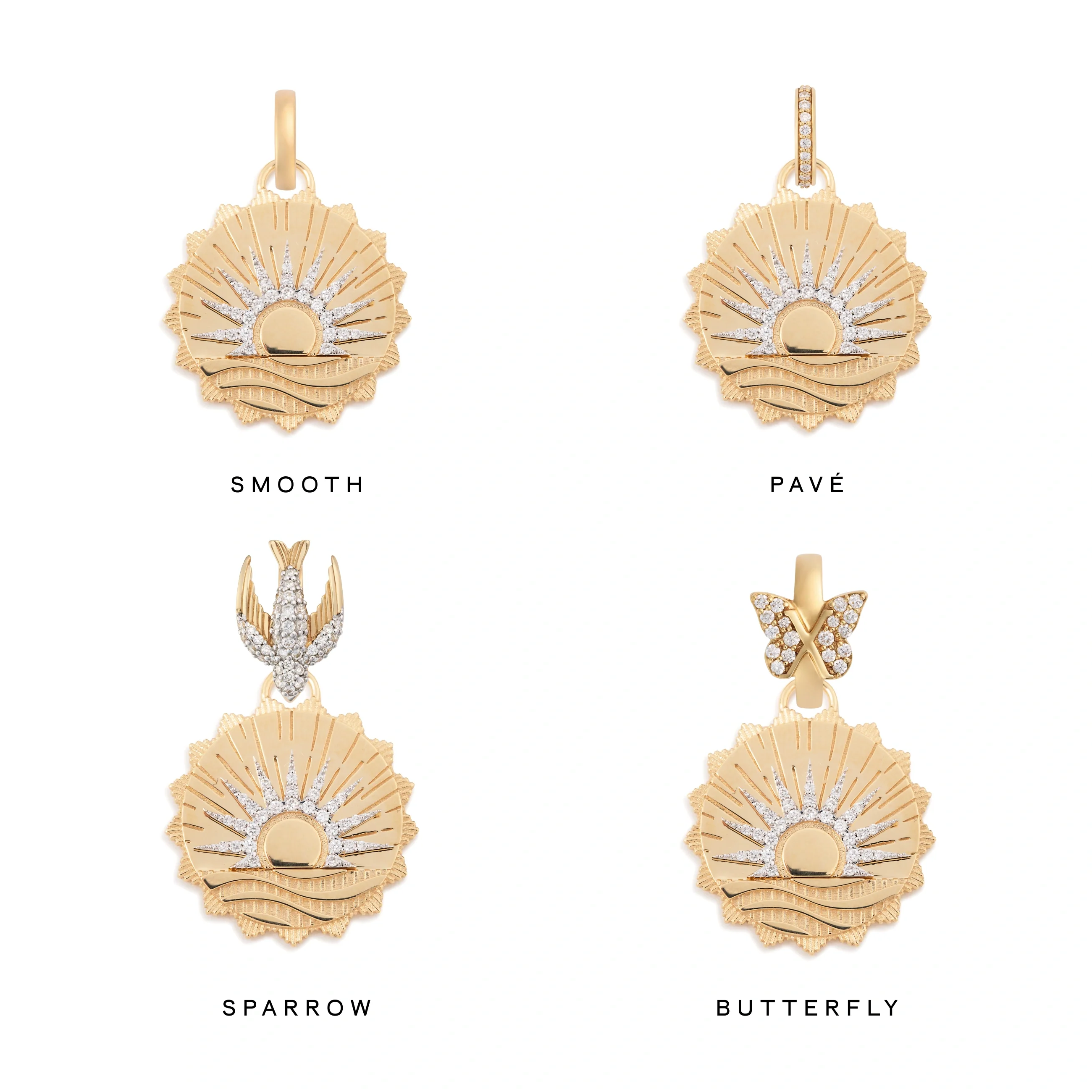 Internal Compass | New Beginnings Medium Medallion | Diamonds, Yellow Gold - Image 3