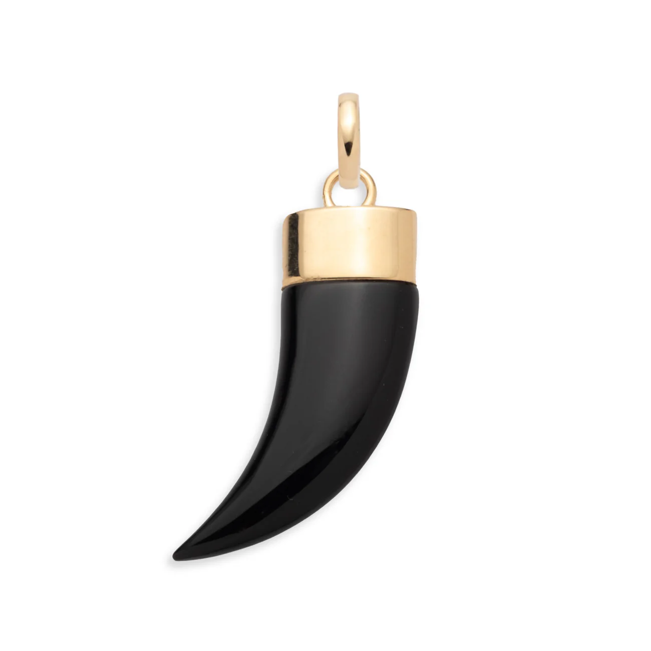 Personalized - Protection | Engravable La Loba Claw Pendant | Onyx, Yellow Gold - Image 4