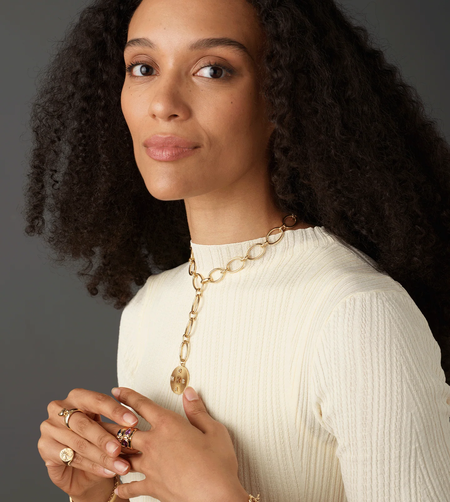 Oval | Oval Link Chain | Yellow Gold - Image 4