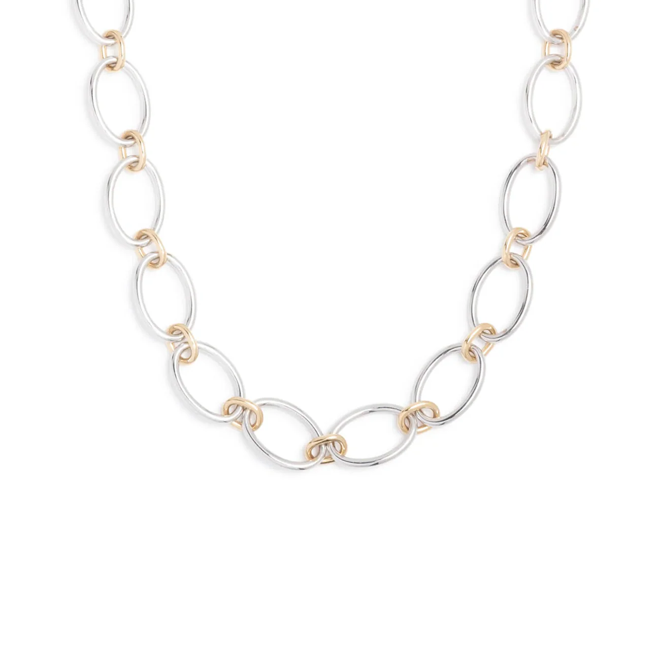 Oval | Oval Link Chain | Yellow Gold, White Gold