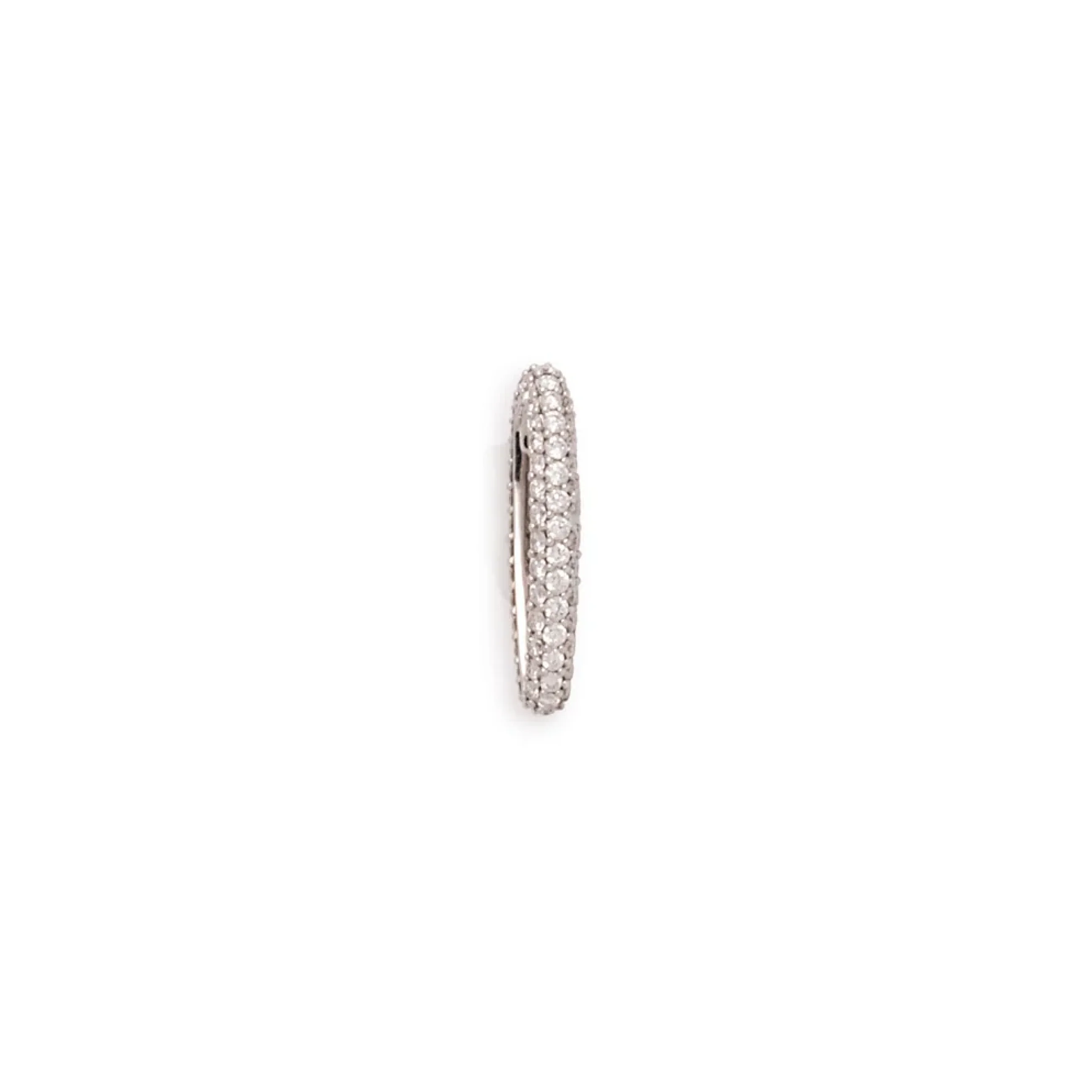 True Love | Pavé Diamond Oversized Oval Heart Slide | Diamonds, White Gold - Image 3