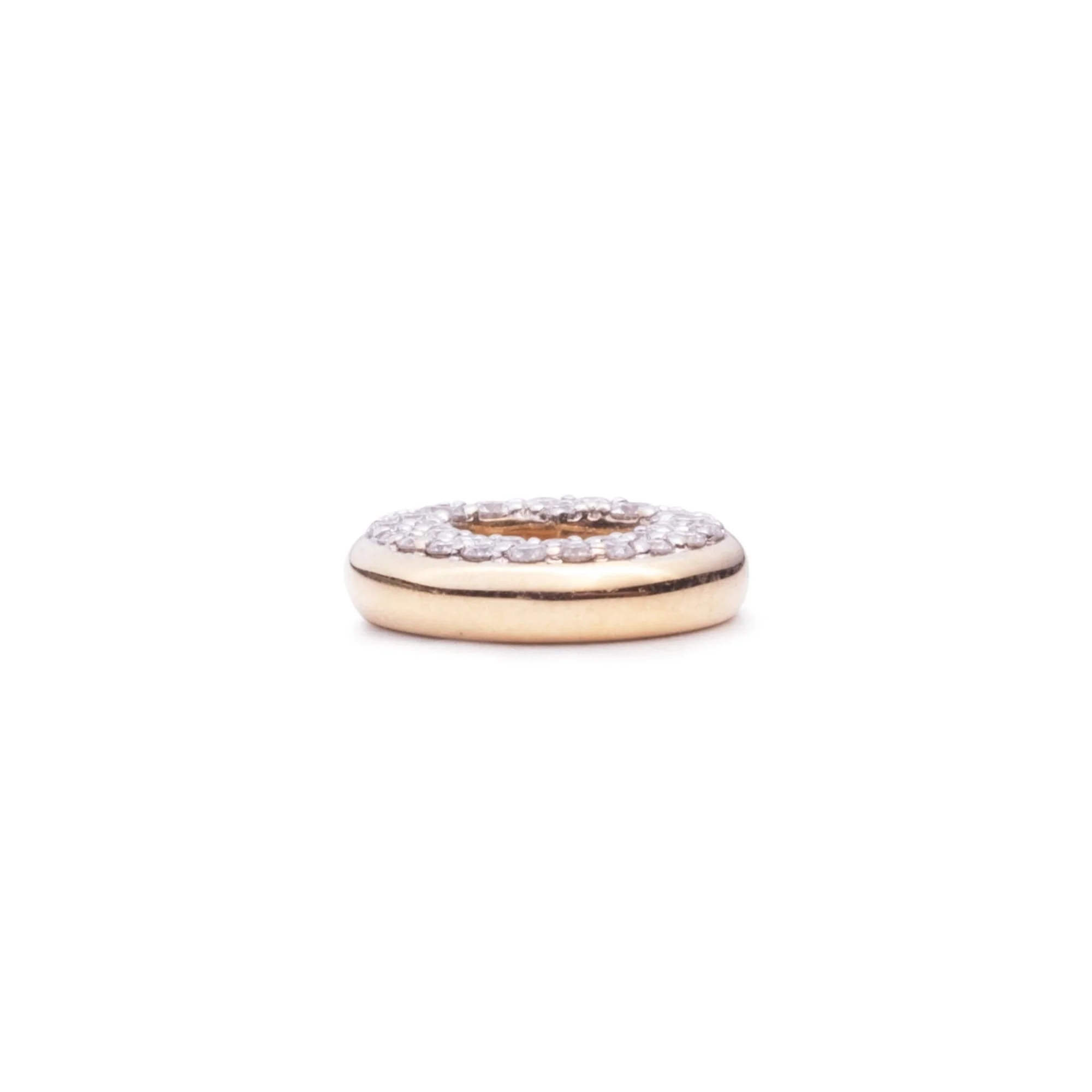 True Love | Pavé Side Heart Beat | Diamonds, Yellow Gold - Image 5