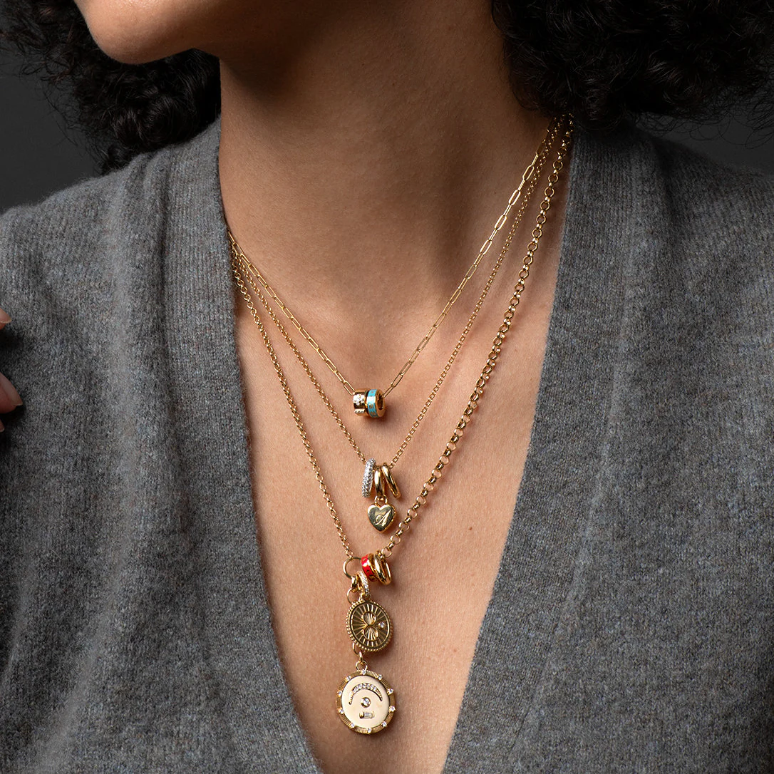 Personalized - True Love | Engravable Heart Ingot Fine Belcher Necklace | Yellow Gold - Image 2
