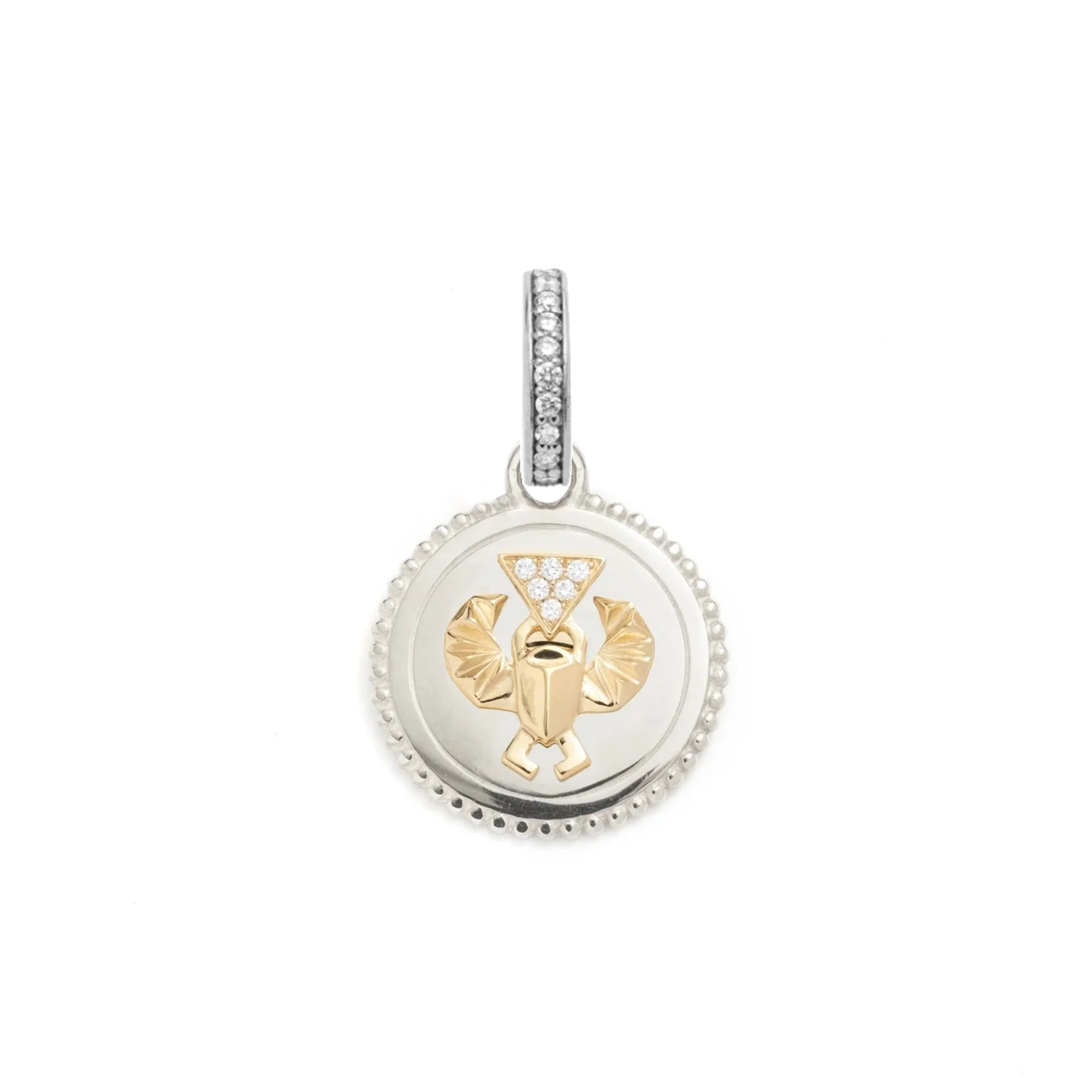 Protection | Baby Medallion | Diamonds, Yellow Gold - Image 4